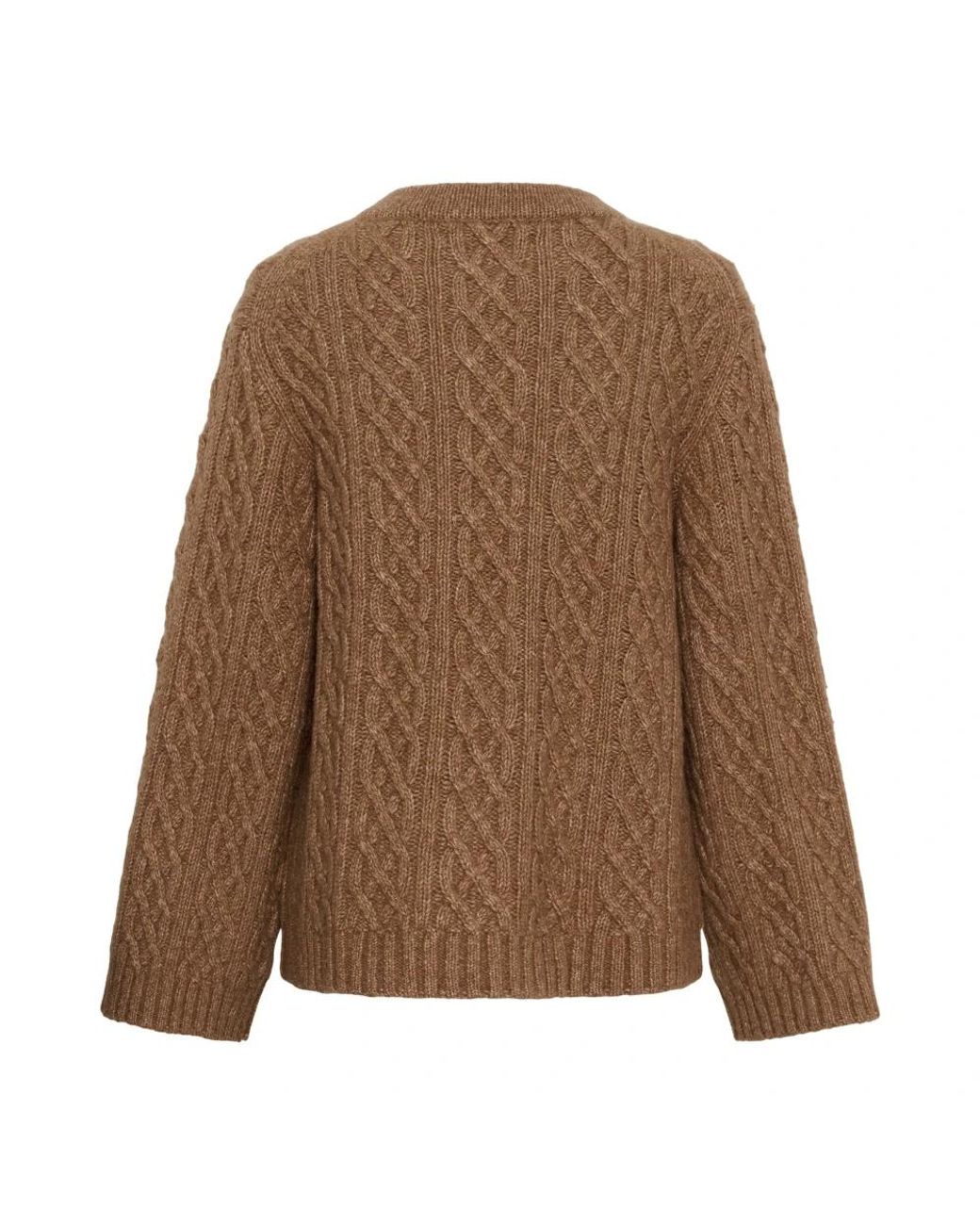 Inwear Brown Round-Neck Knitwear