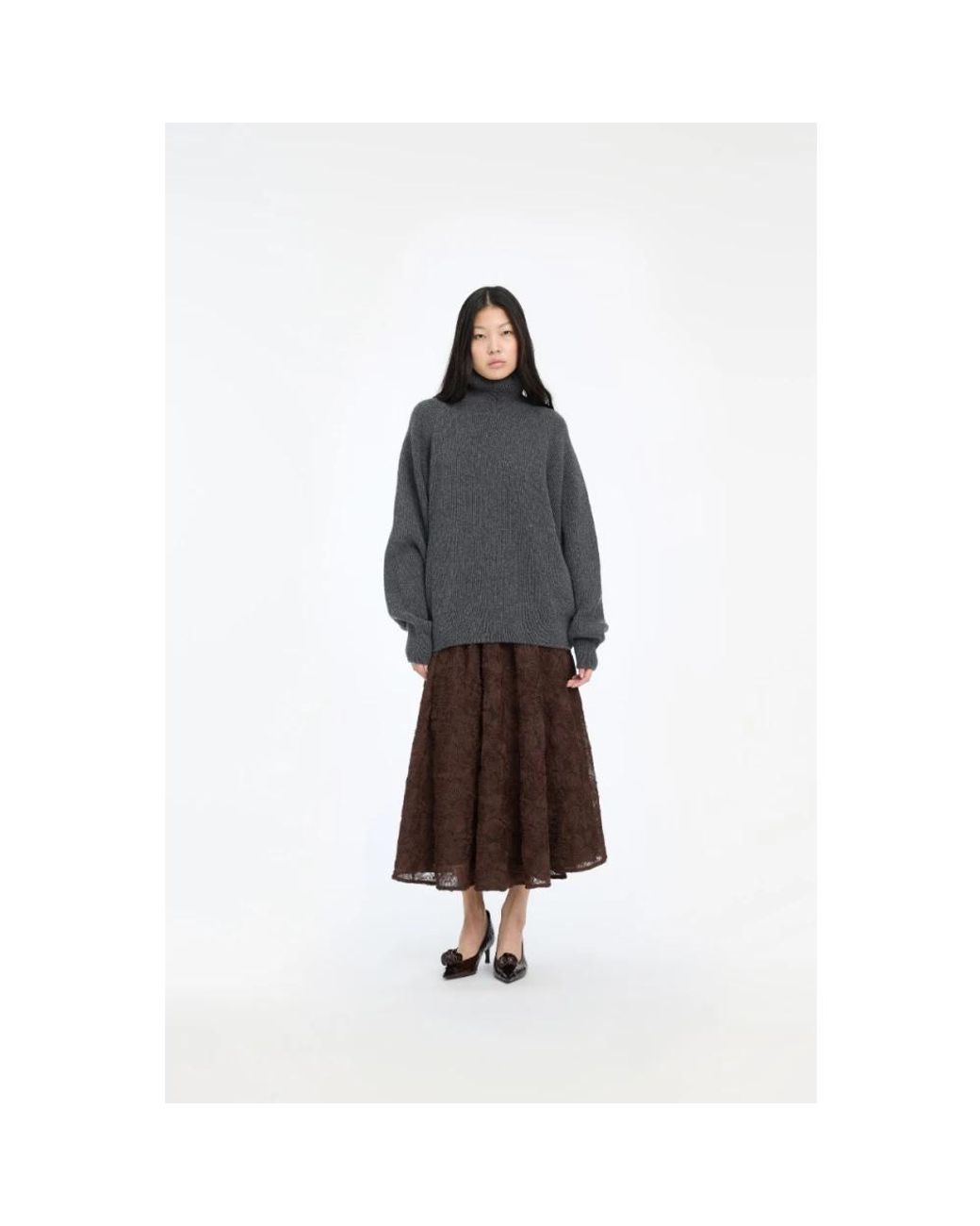 ROTATE BIRGER CHRISTENSEN Brown Midi Skirts