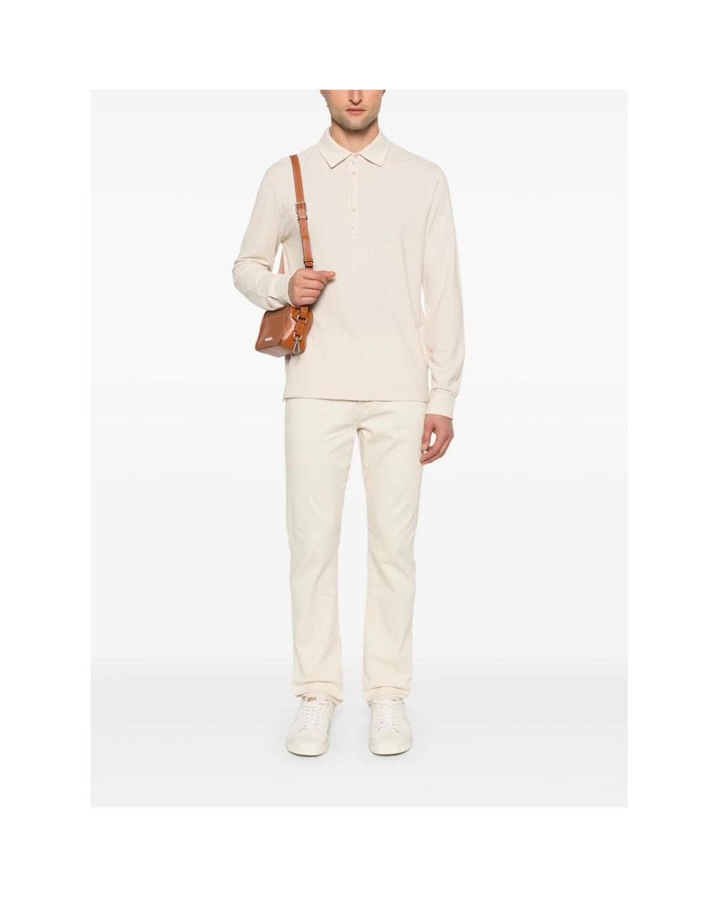 Massimo Alba White Polo Shirts for men