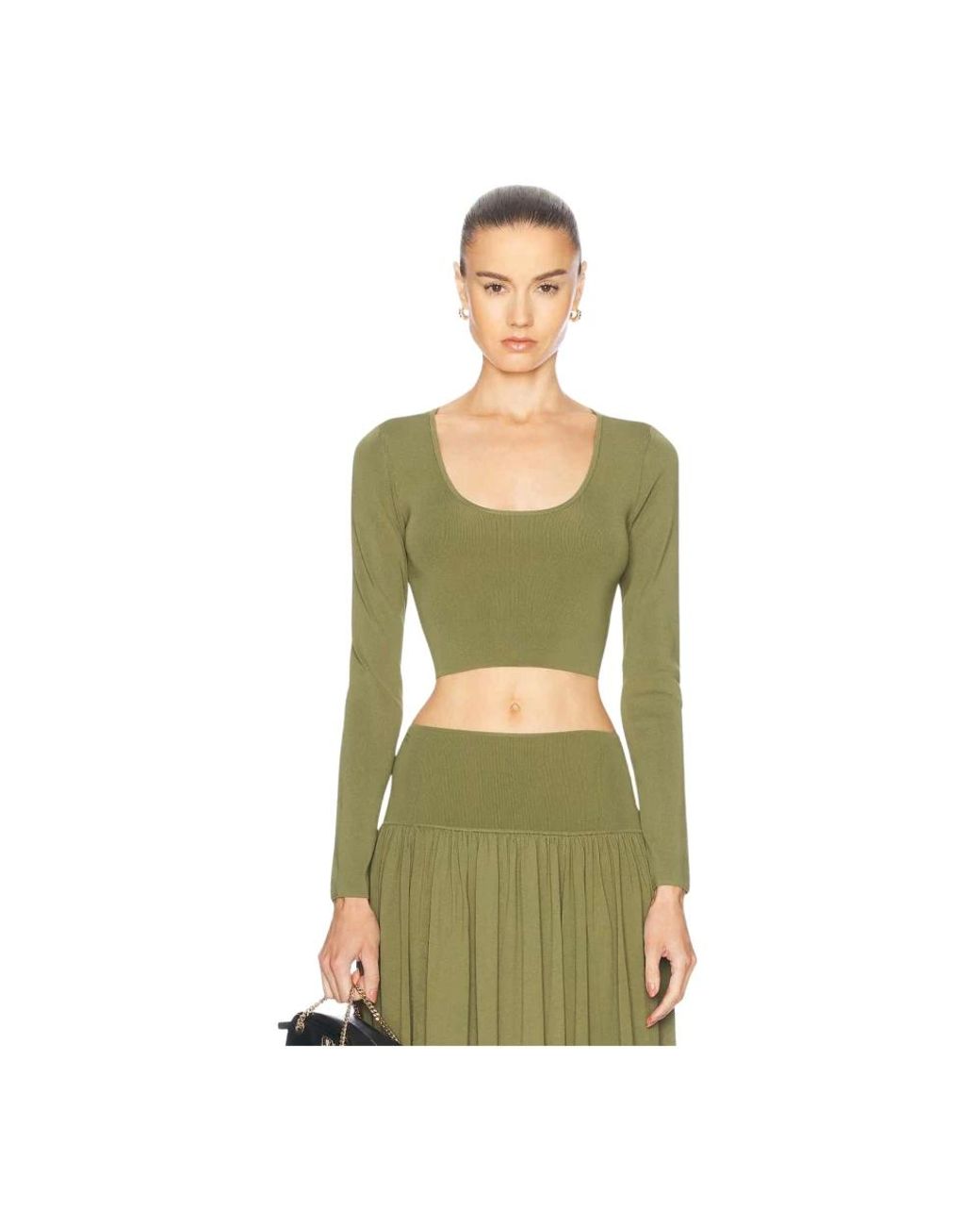 Zimmermann Green Round-Neck Knitwear