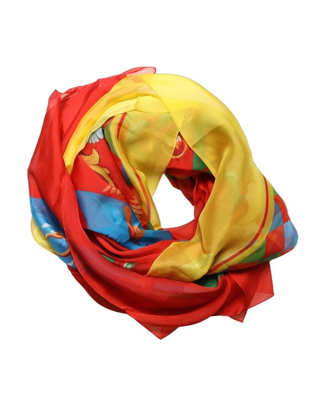 Dolce & Gabbana Red Silk Scarves