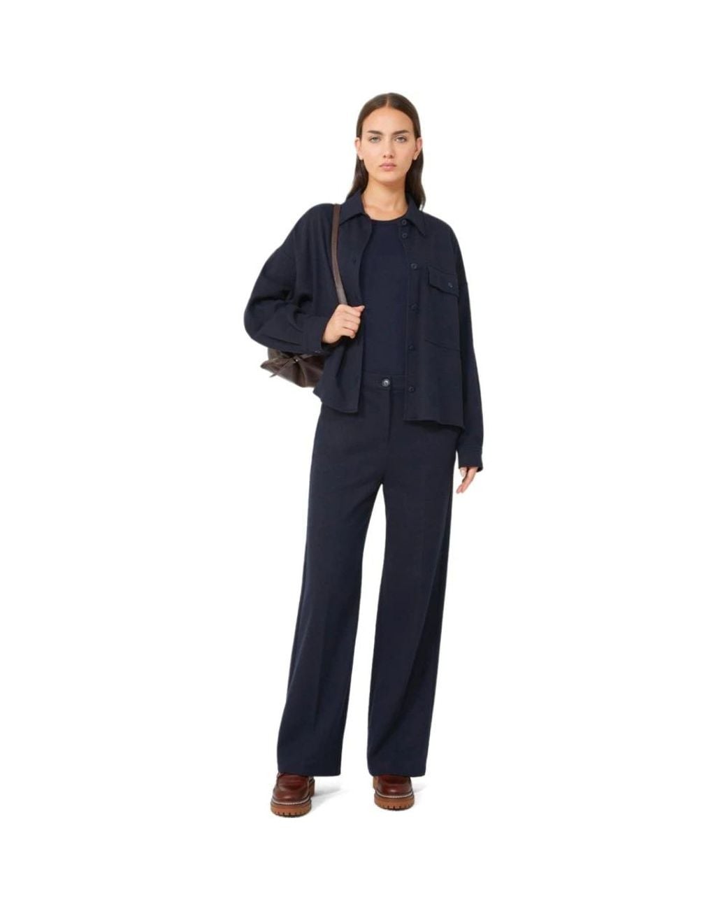 Weekend by Maxmara Blue Straight Trousers