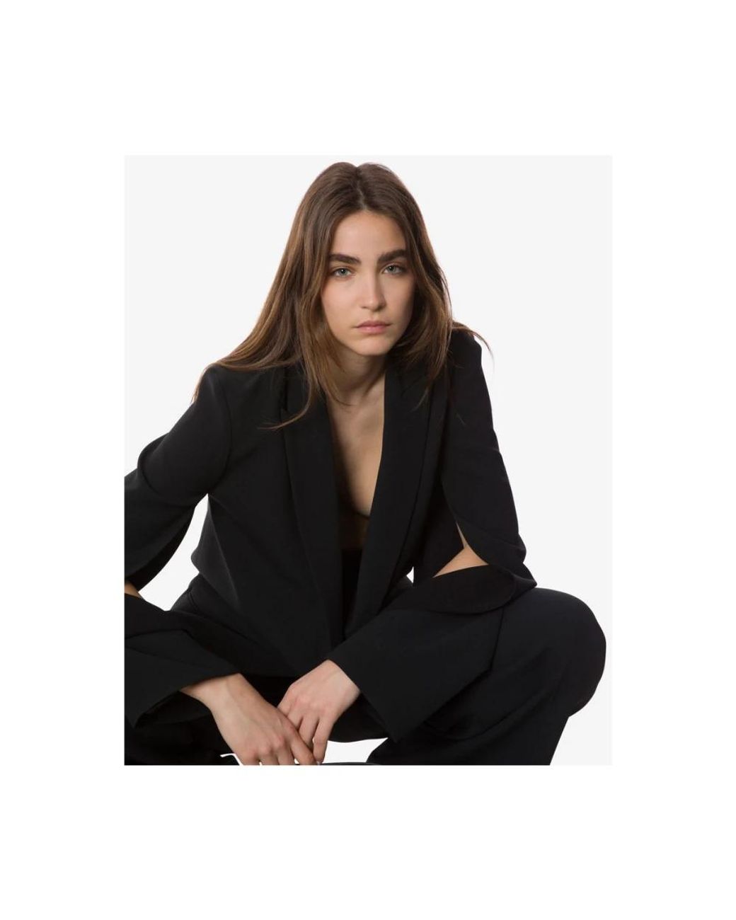 Alberta Ferretti Black Blazers