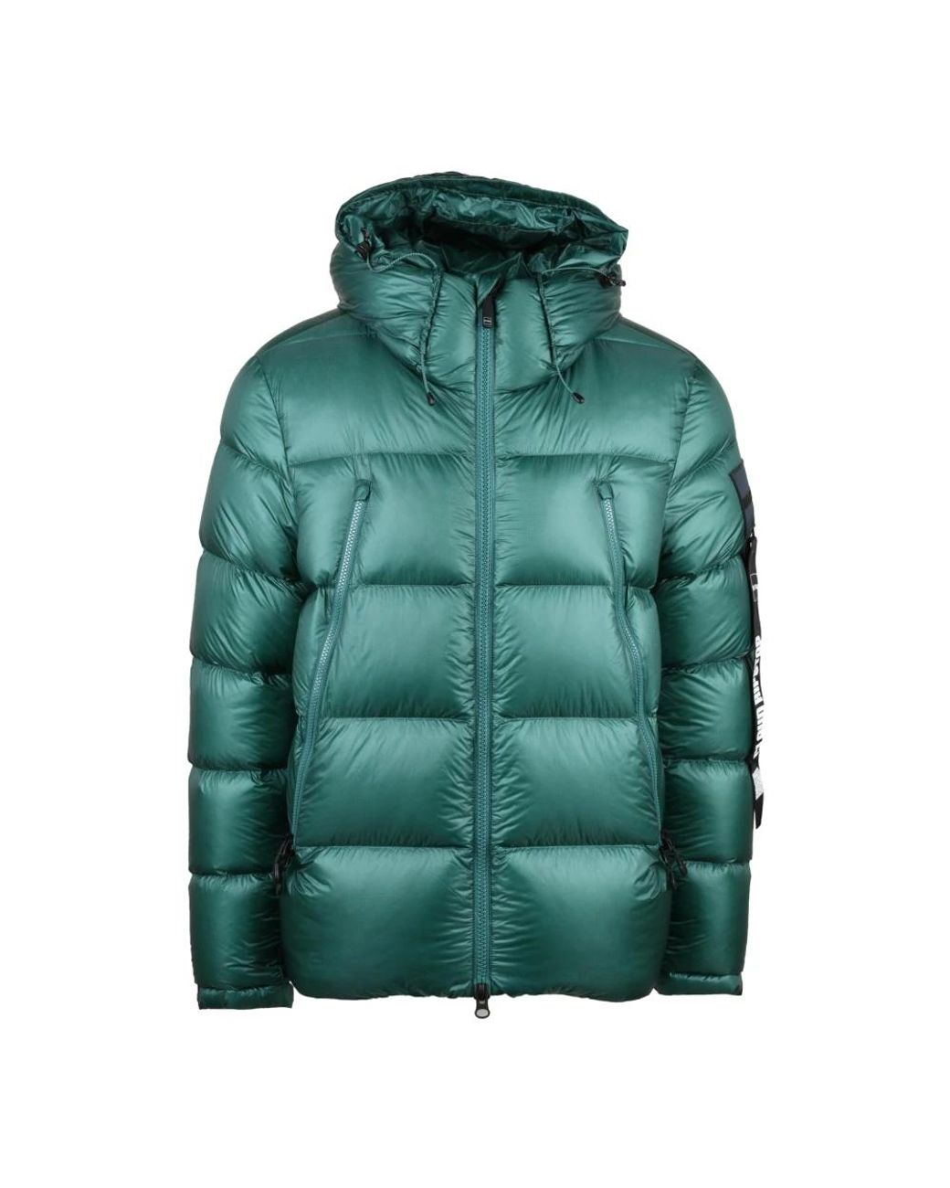 OUTHERE Green Down Jackets for men