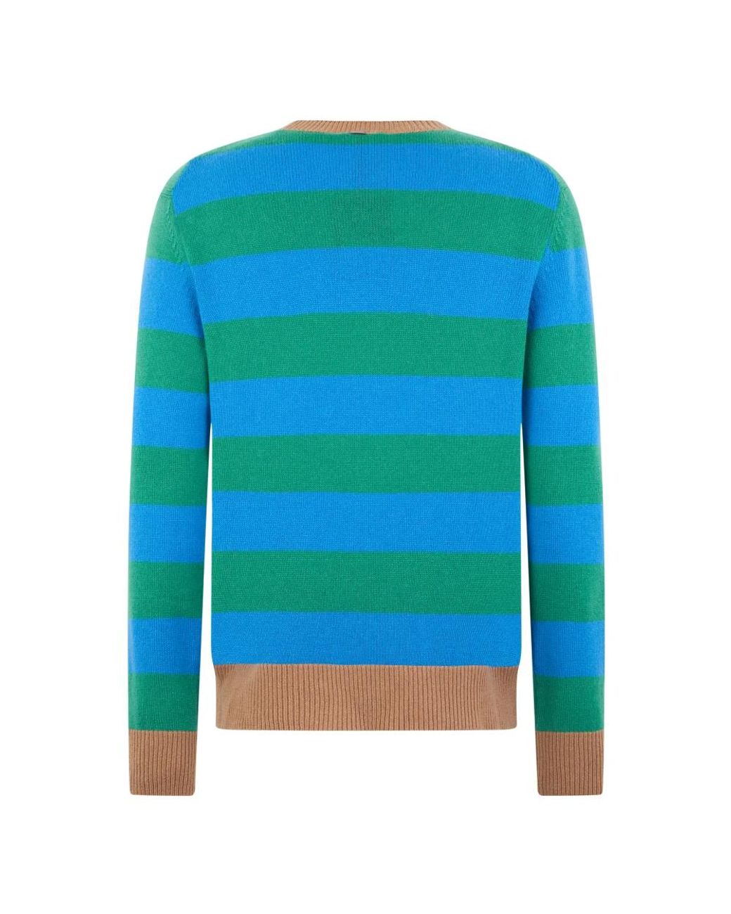 Herno Blue Round-Neck Knitwear for men