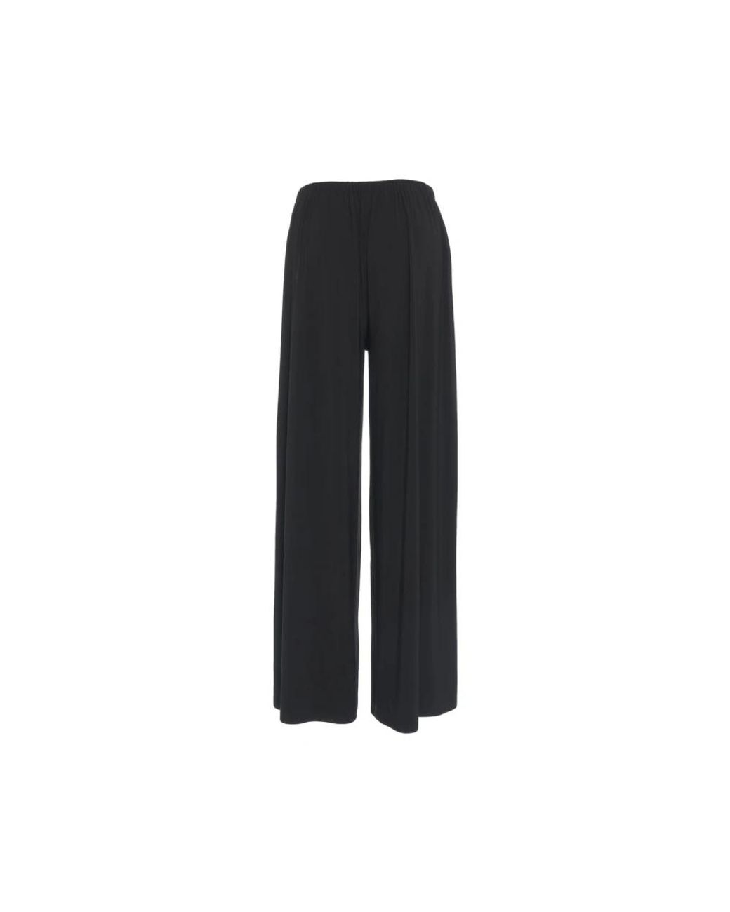 Norma Kamali Black Wide Trousers