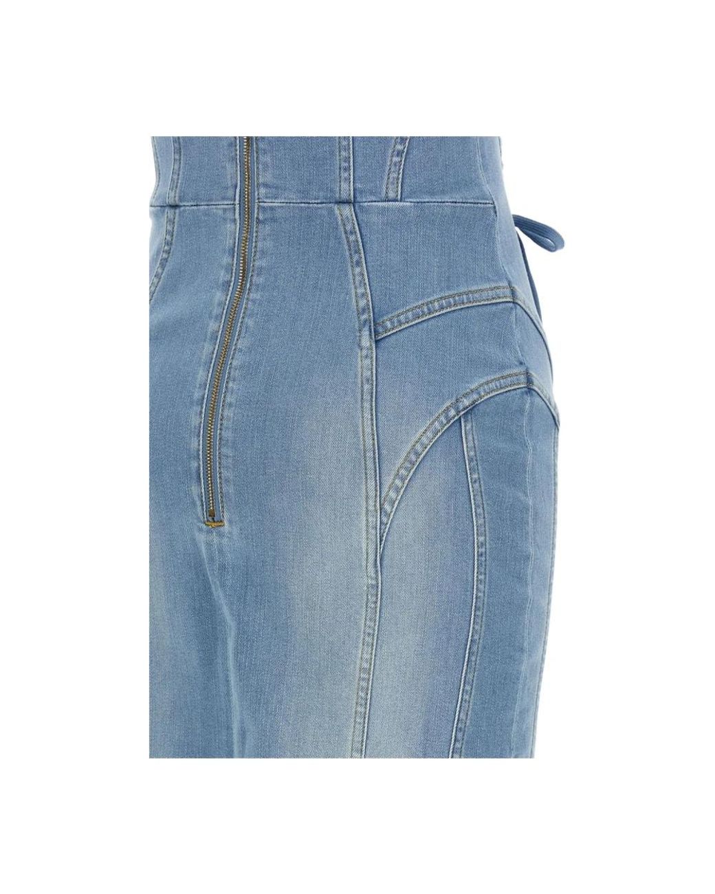 Elisabetta Franchi Blue Short Dresses