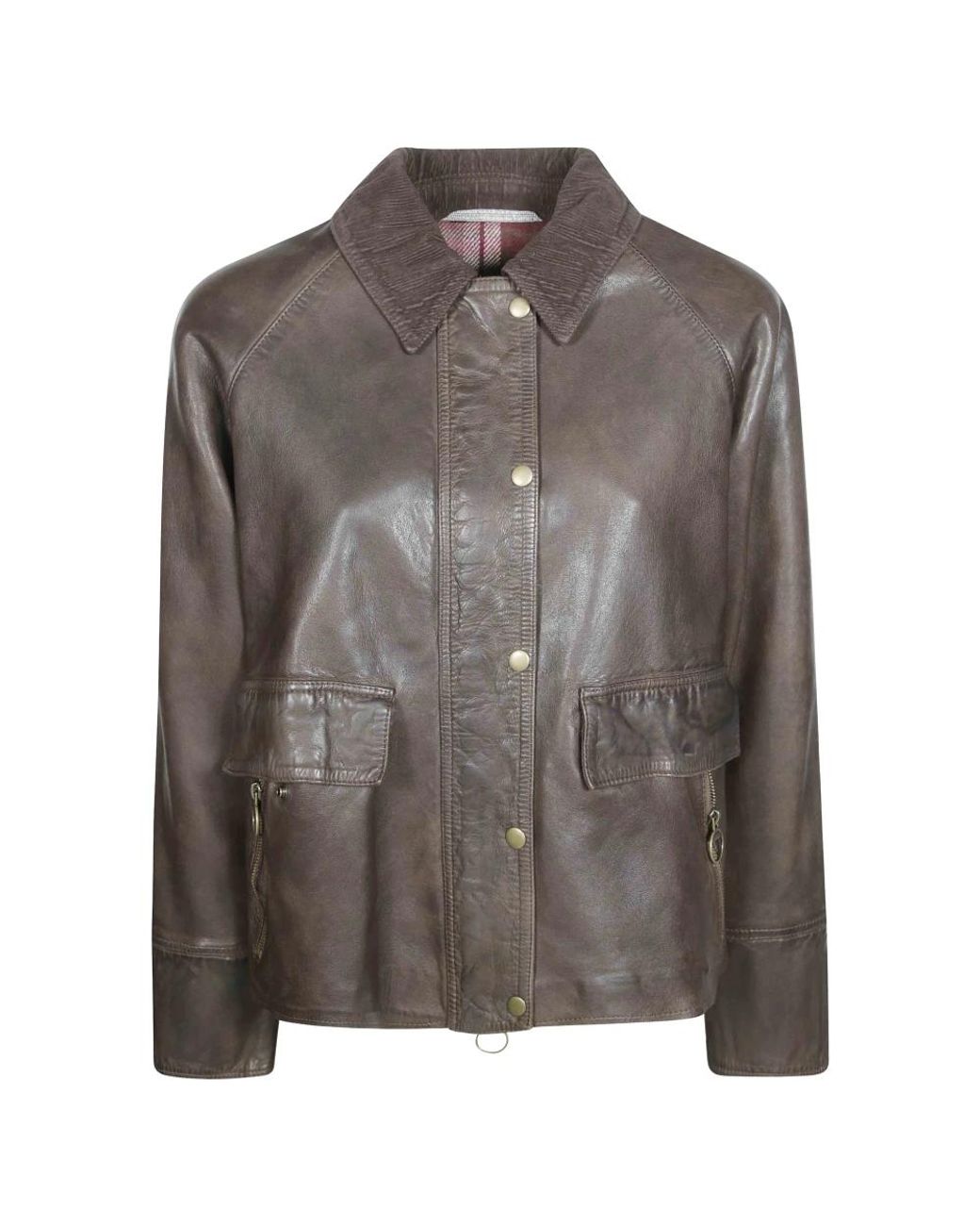 Leather Jackets The Jack Leathers de color Brown