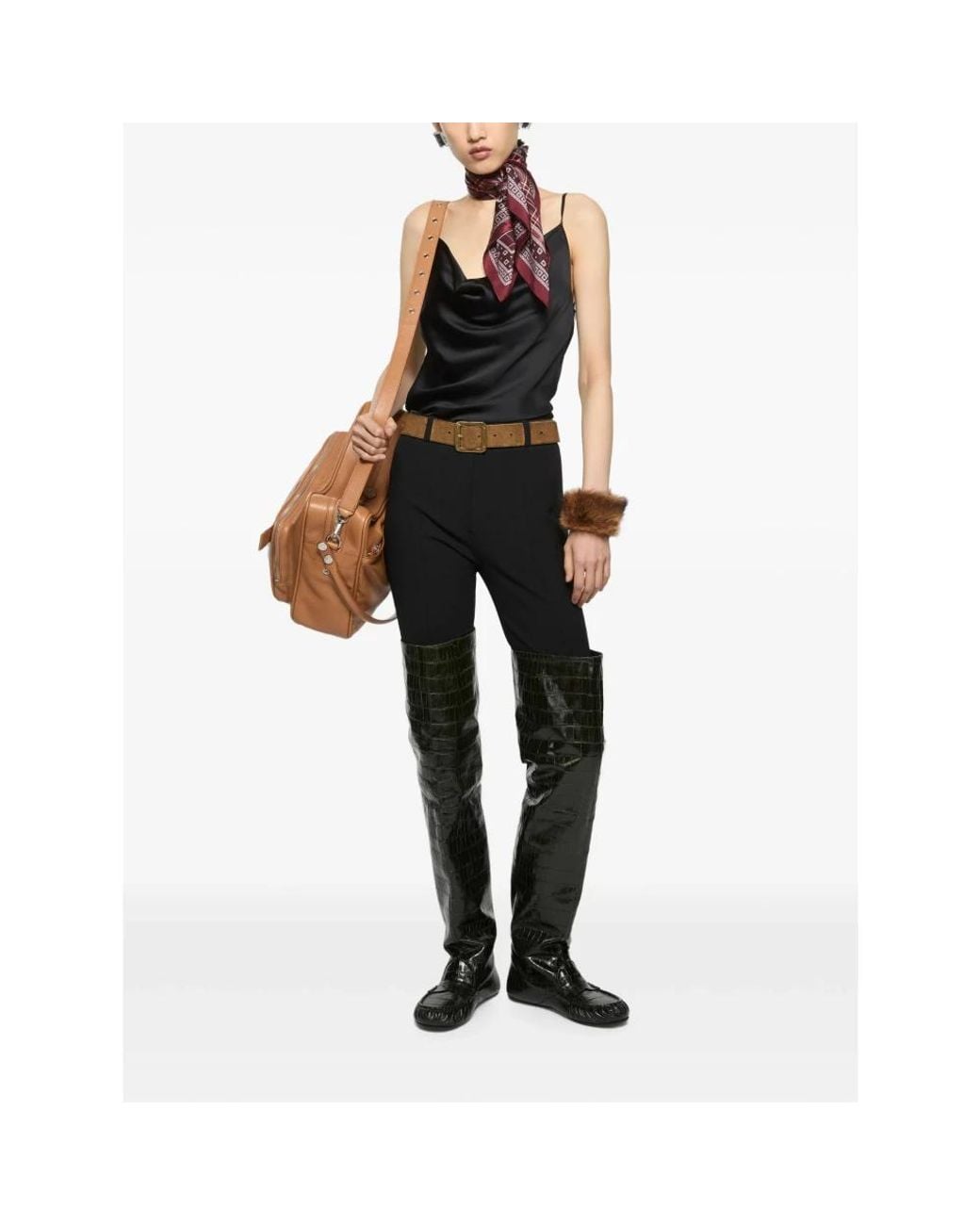 Acne Black Sleeveless Tops