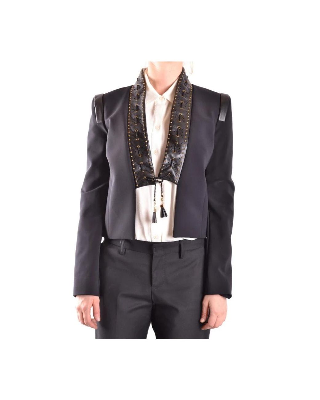 Elisabetta Franchi Gray Blazers