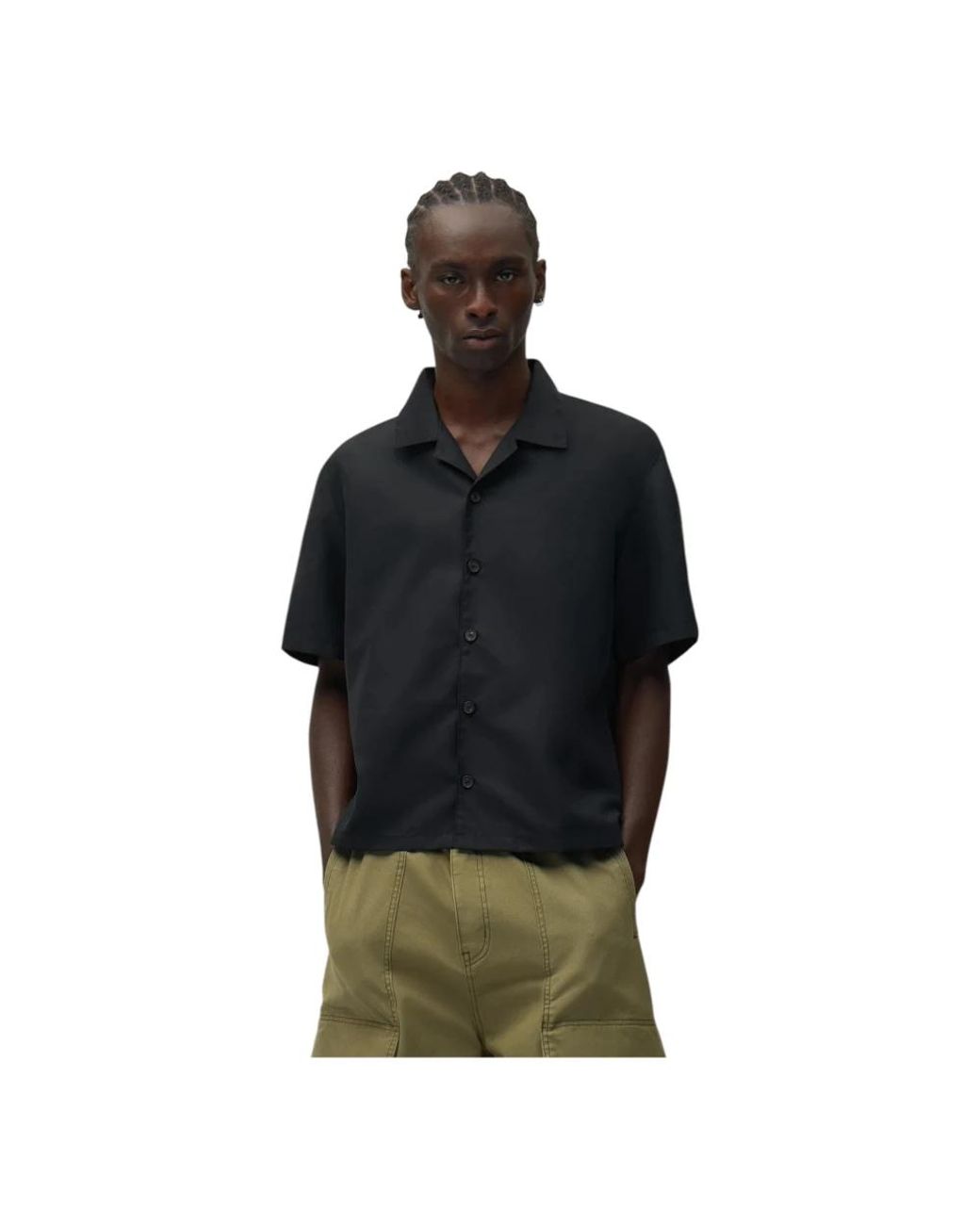 Arte' Black Short Sleeve Shirts for men