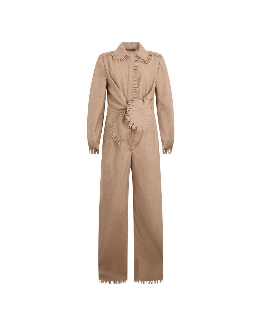 Alberta Ferretti Natural Jumpsuits