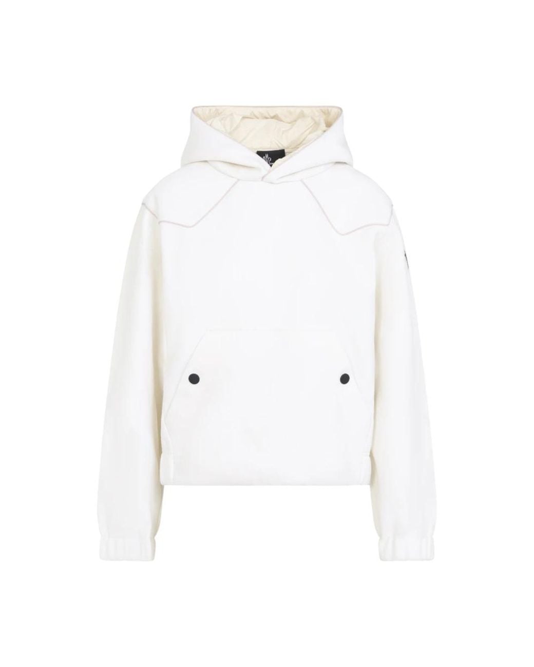 Moncler White Hoodies