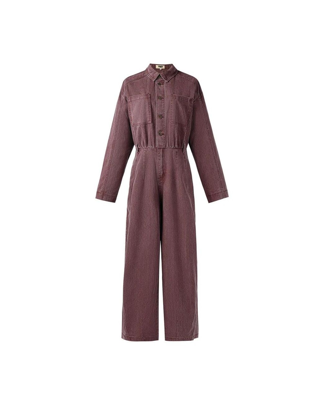 FRNCH Jumpsuits & Playsuits ,Rood ,Katoen Fabiana Jumpsuit in het Purple