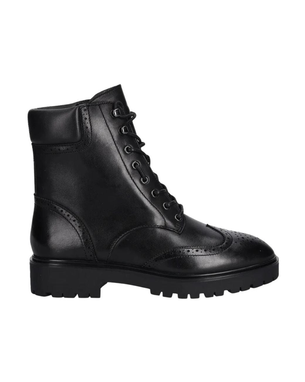 Ralph Lauren Black Lace-Up Boots