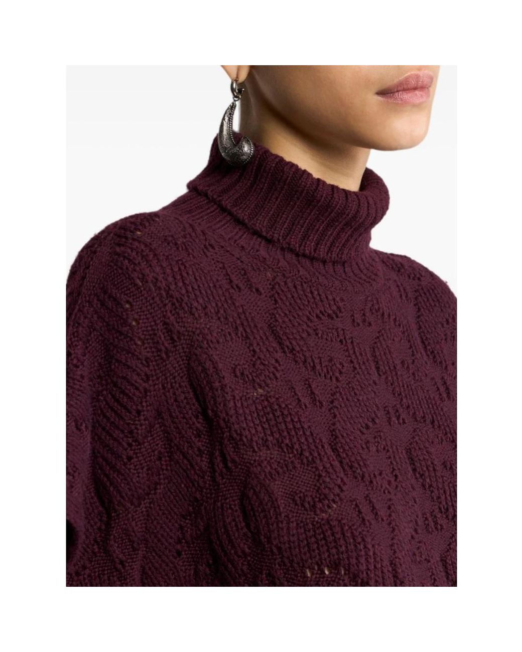 Etro Purple Turtlenecks