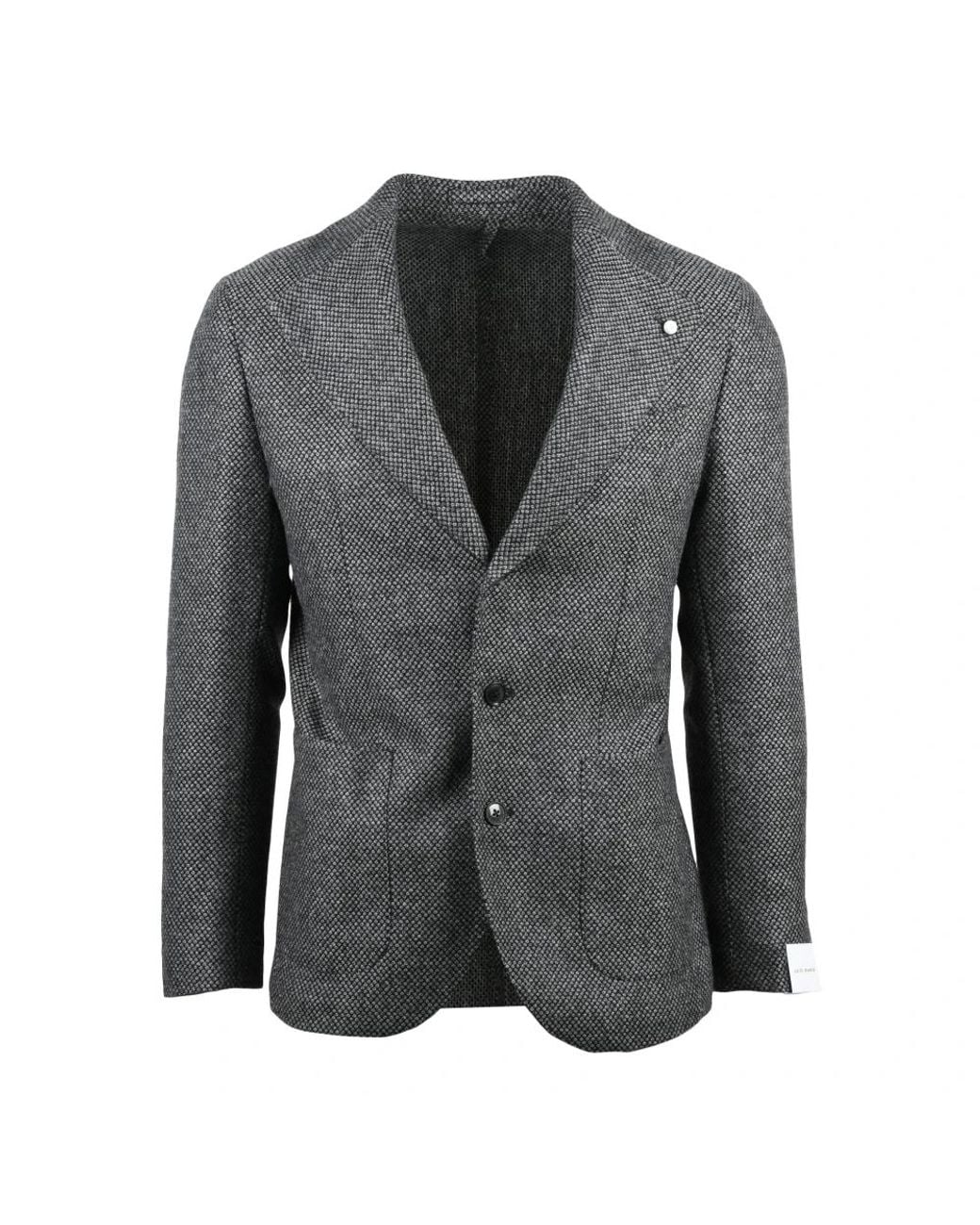 Luigi Bianchi Gray Blazers for men