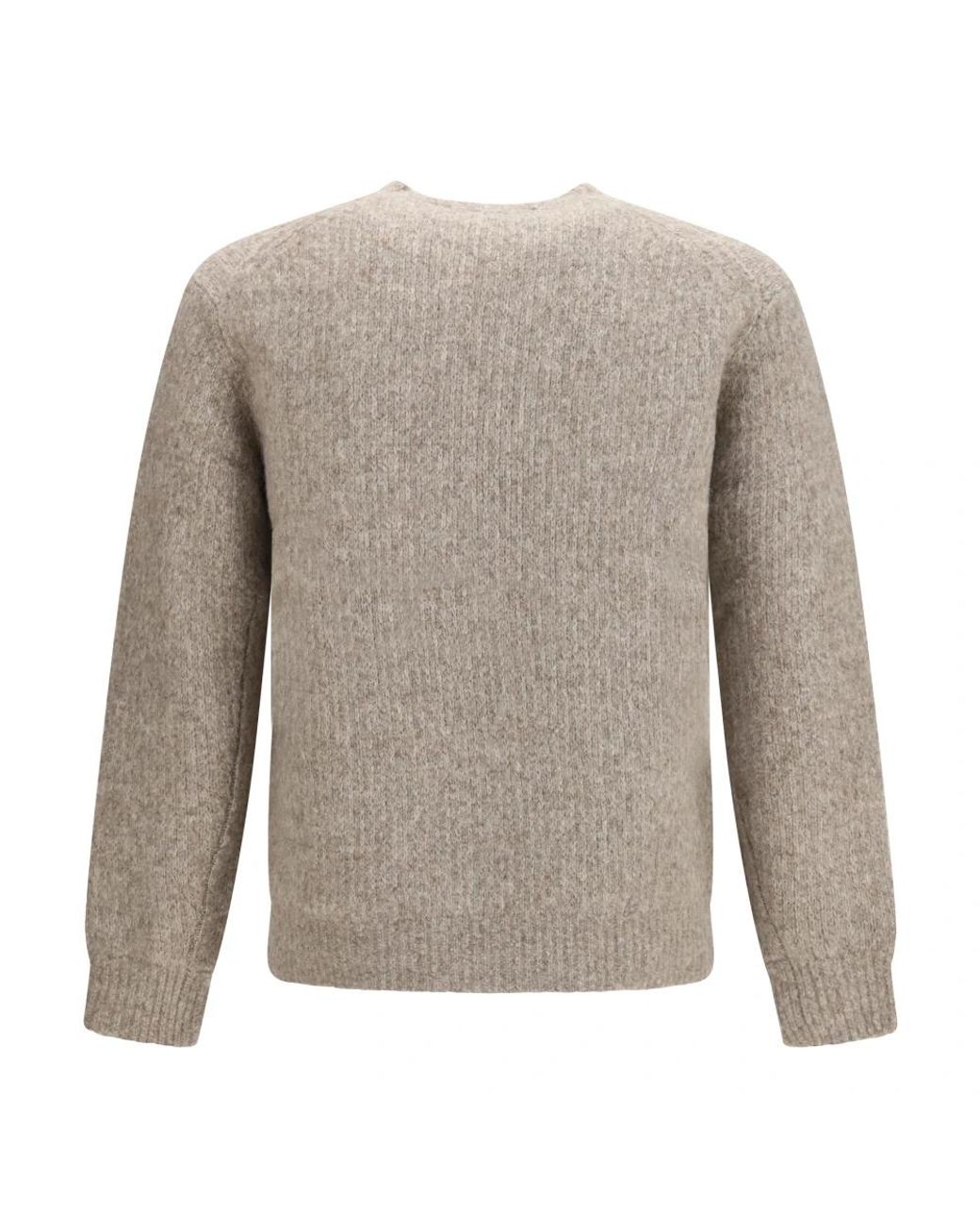sunflower Gray Round-Neck Knitwear for men
