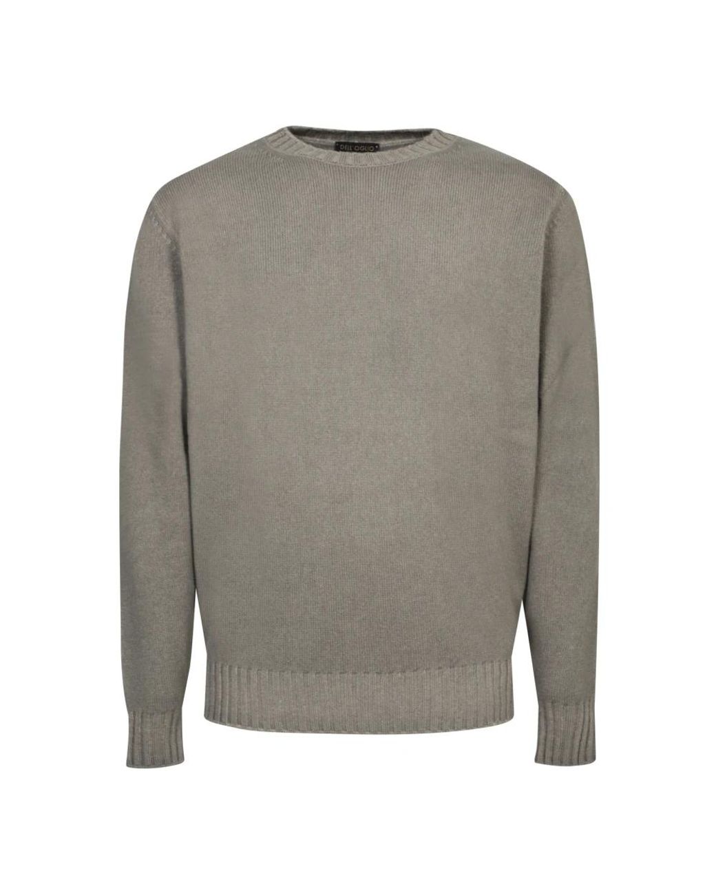 Dell'Oglio Gray Round-Neck Knitwear for men