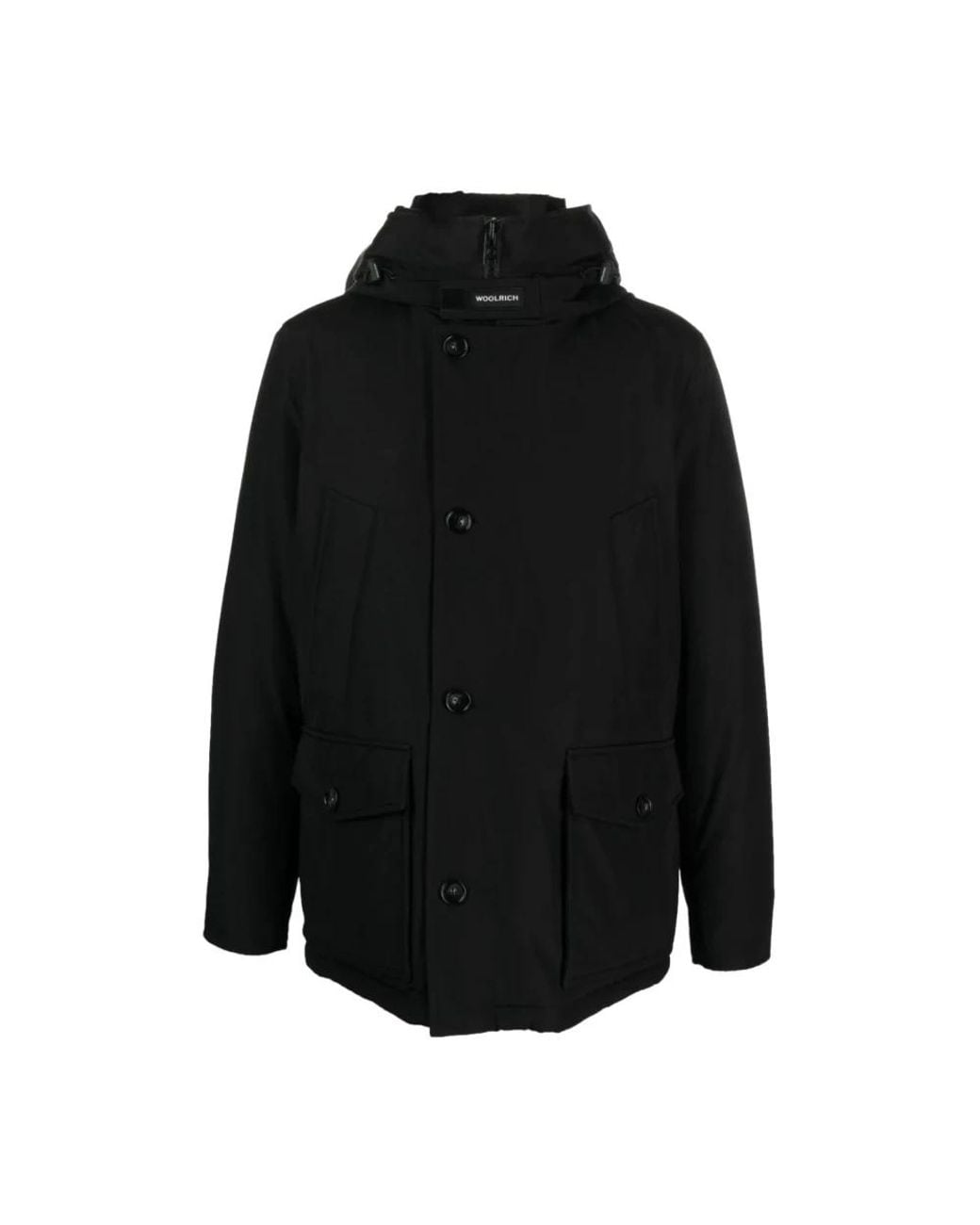 Woolrich Black Winter Jackets for men