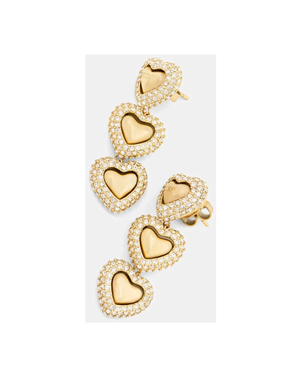 Earrings Guess en coloris Metallic