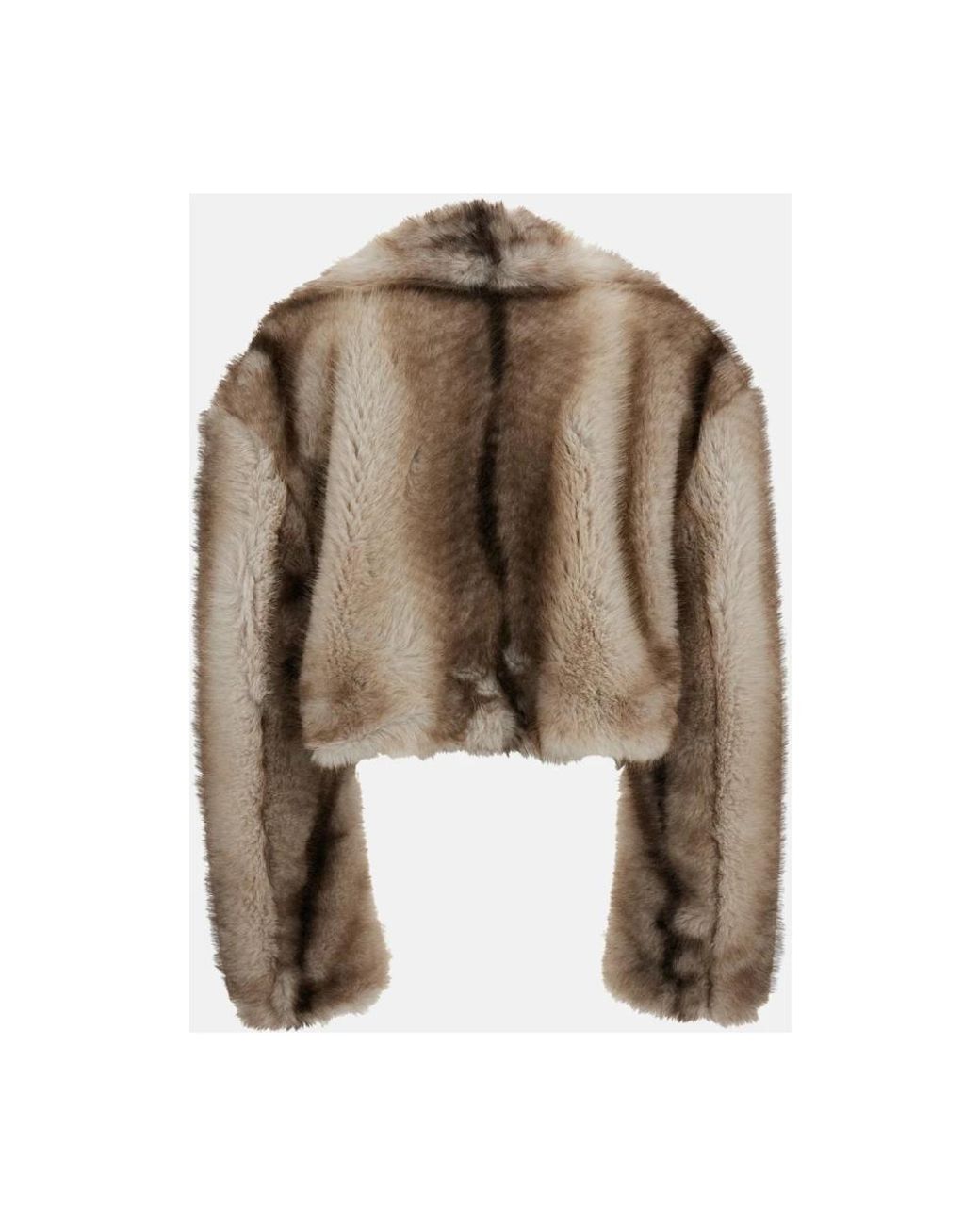 Sportmax Natural Faux Fur & Shearling Jackets