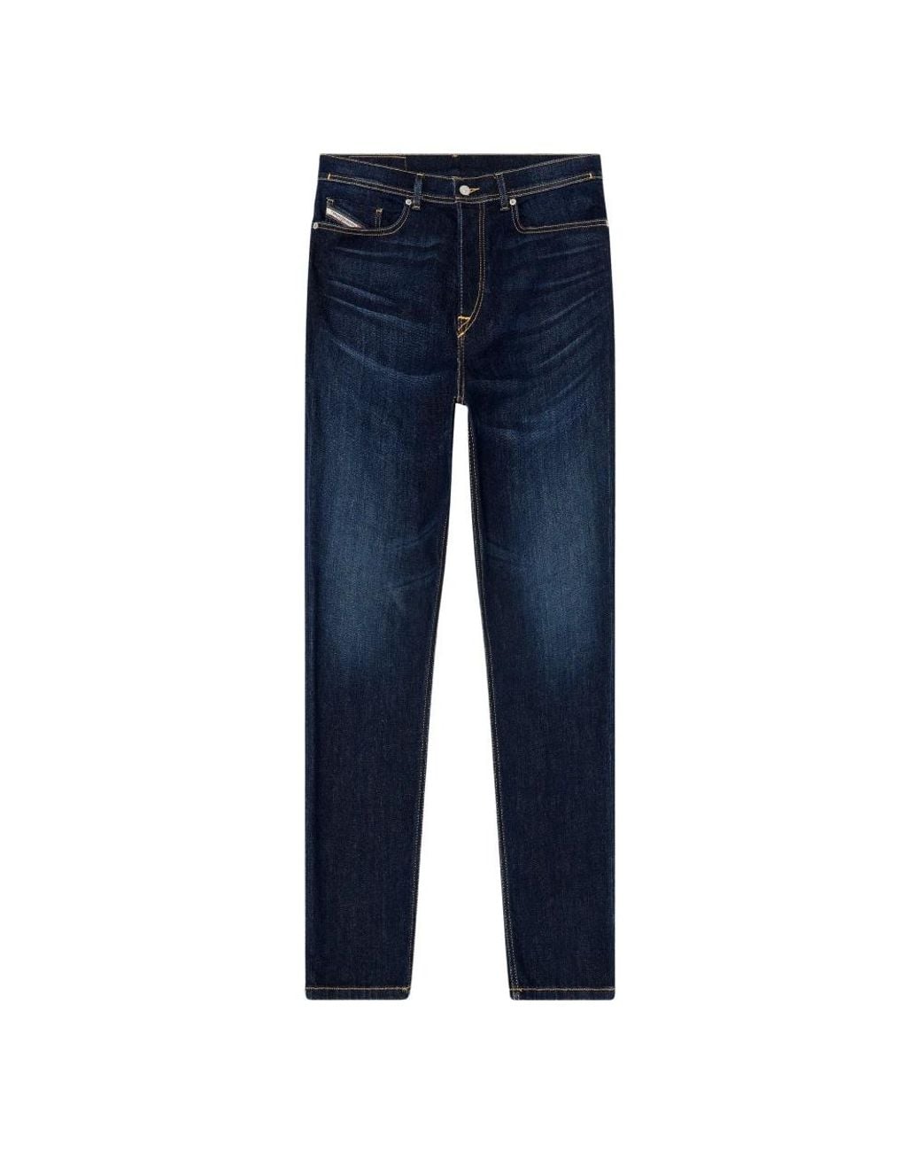 DIESEL Blue Straight Fit Jeans for men