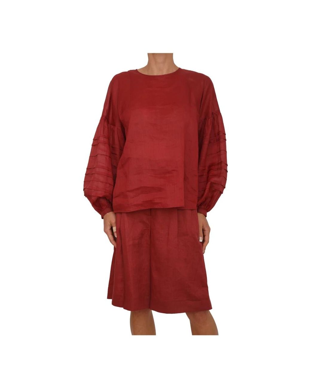 Max Mara Red Blouses