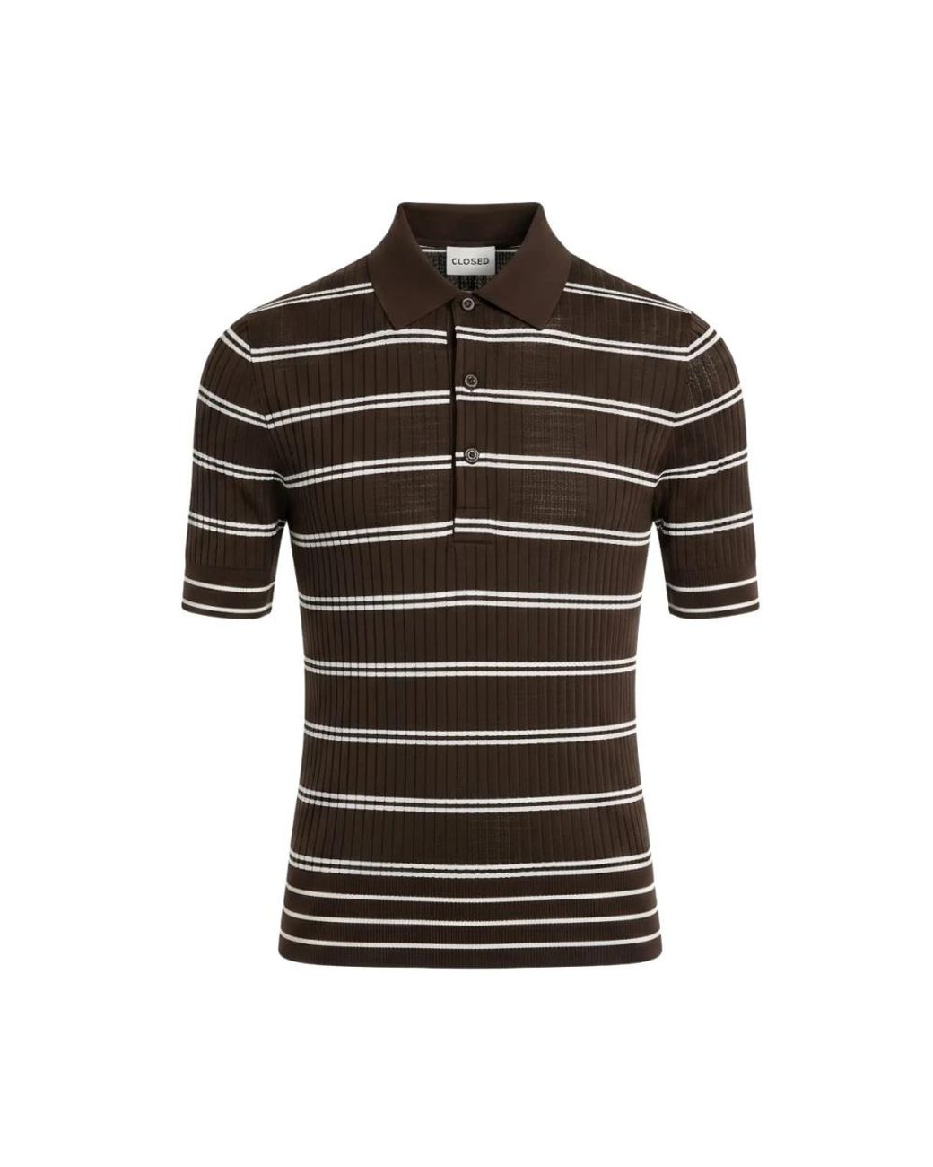 Polo Shirts Closed de color Black