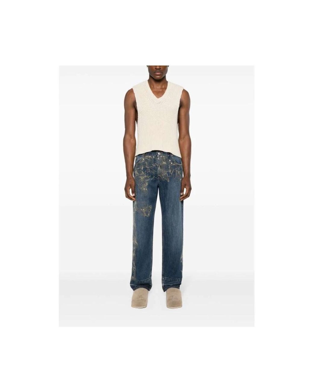 Isabel Marant Blue Straight Fit Jeans for men