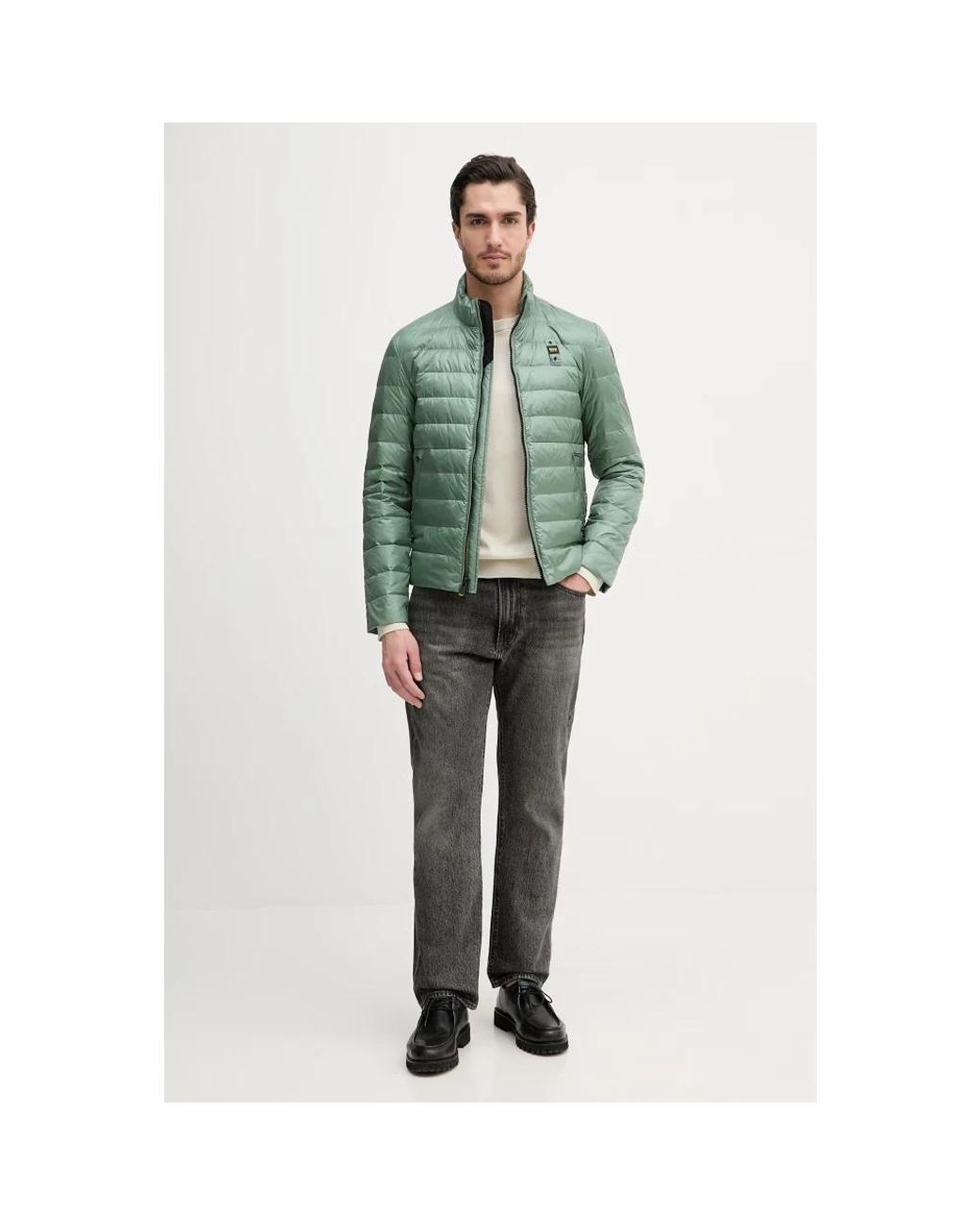 Down Jackets di Blauer in Green da Uomo