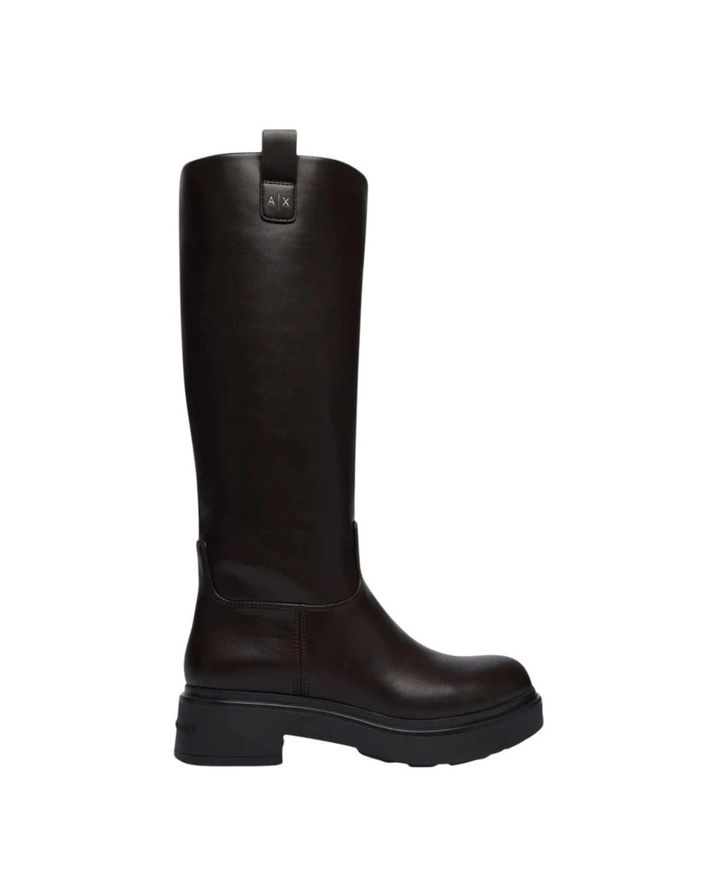 ARMANI EXCHANGE Black High Boots