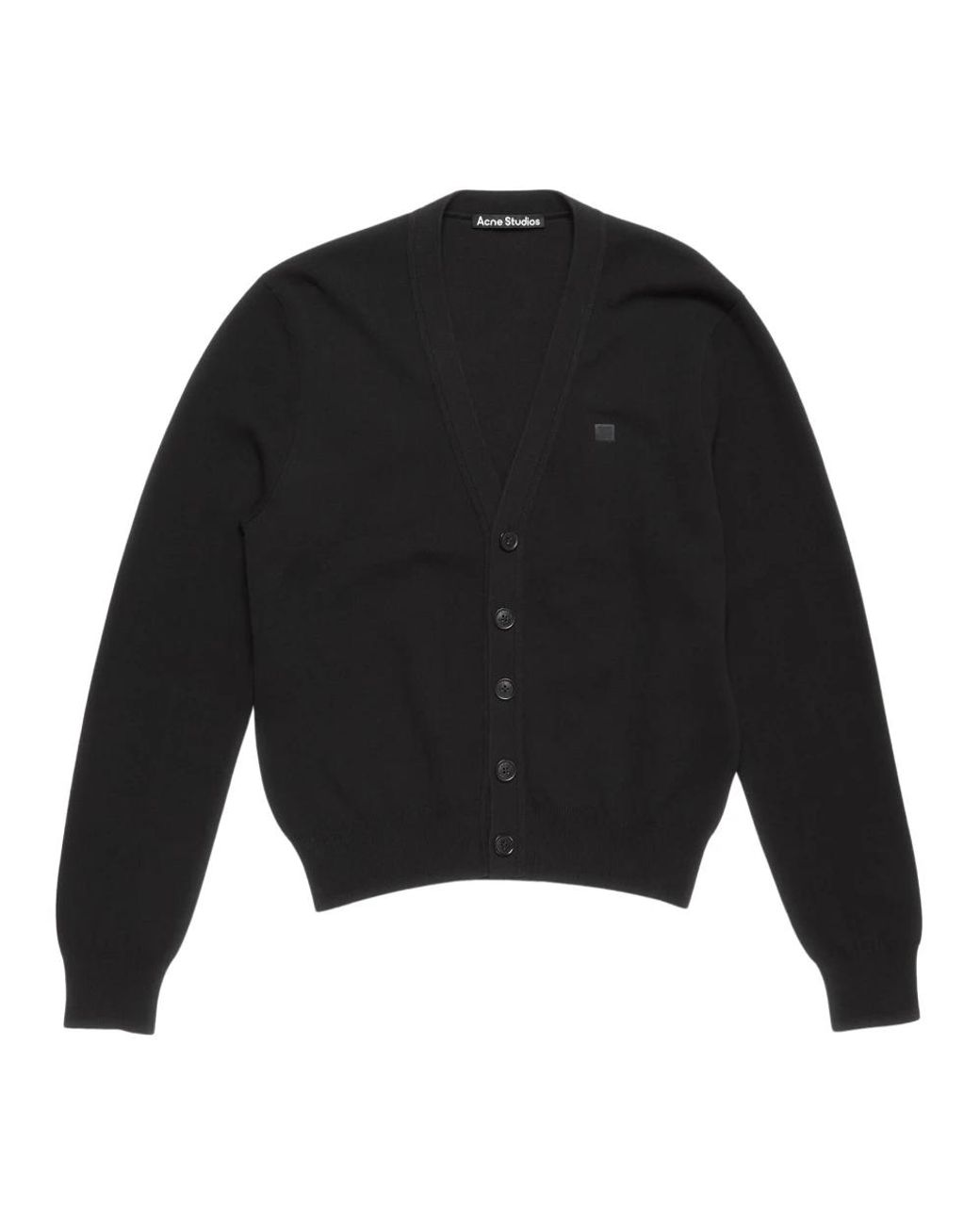 Acne Schwarzer Strickpullover in Black für Herren