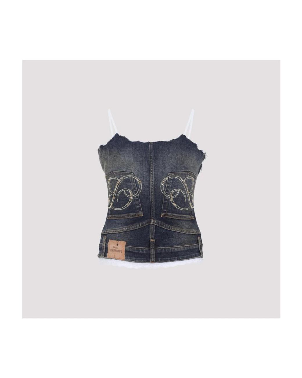 Balenciaga Blue Sleeveless Tops