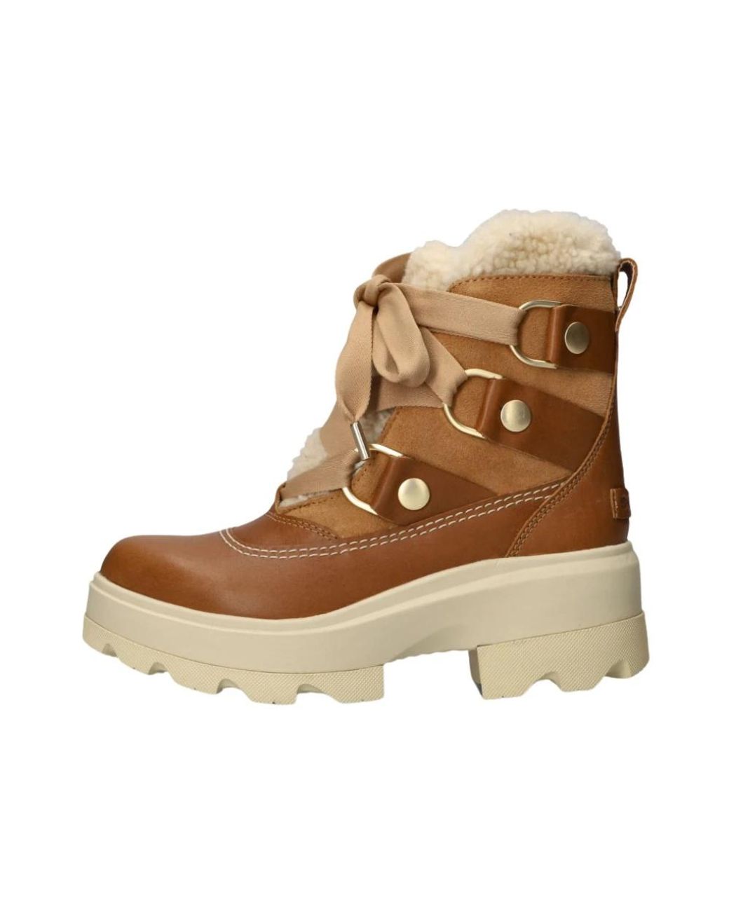 Sorel Schoenen ,Bruin ,Leer Joan Frwd Boots in het Brown
