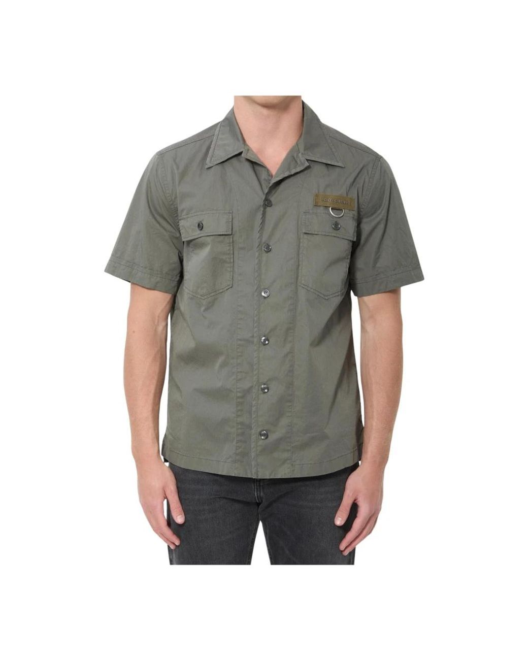 Dolce & Gabbana Gray Short Sleeve Shirts for men