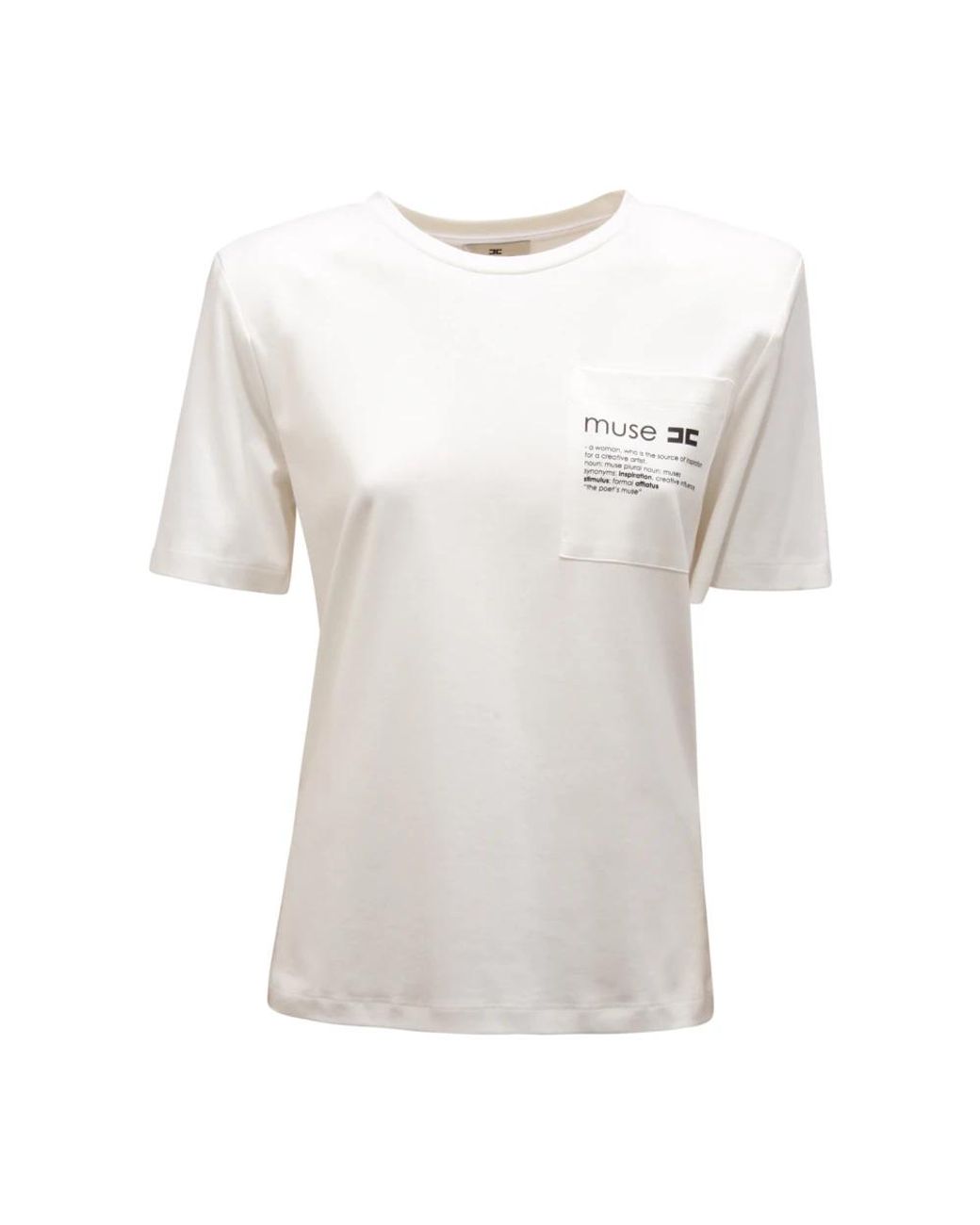 Elisabetta Franchi White T-Shirts
