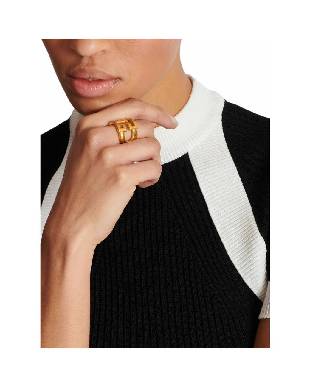 Balmain Metallic Ring Sync Pb Aus Messing