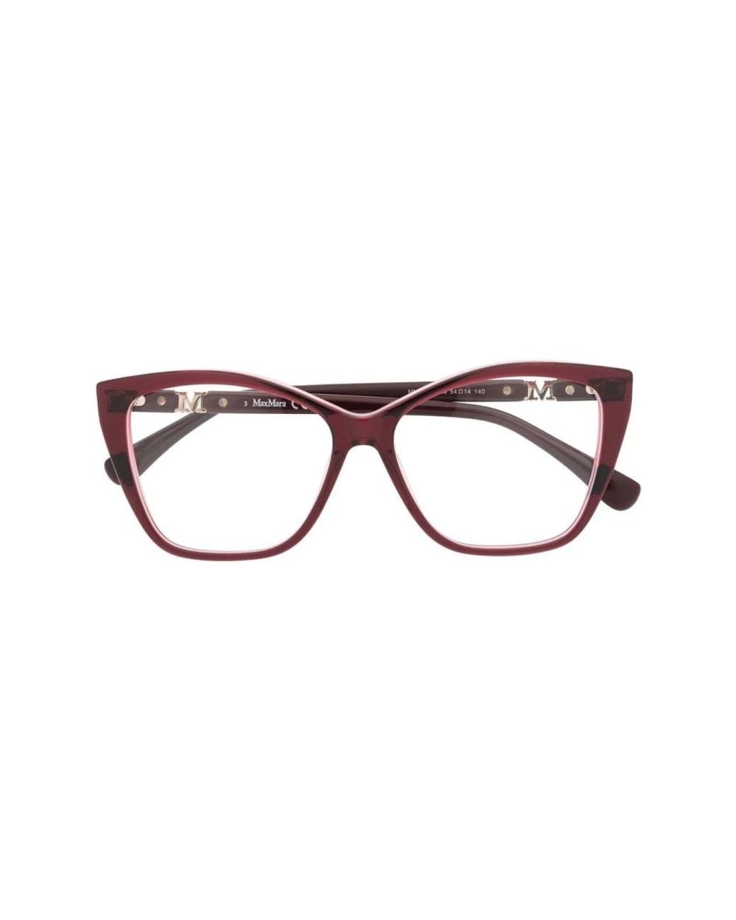 Max Mara Red Optical Frame
