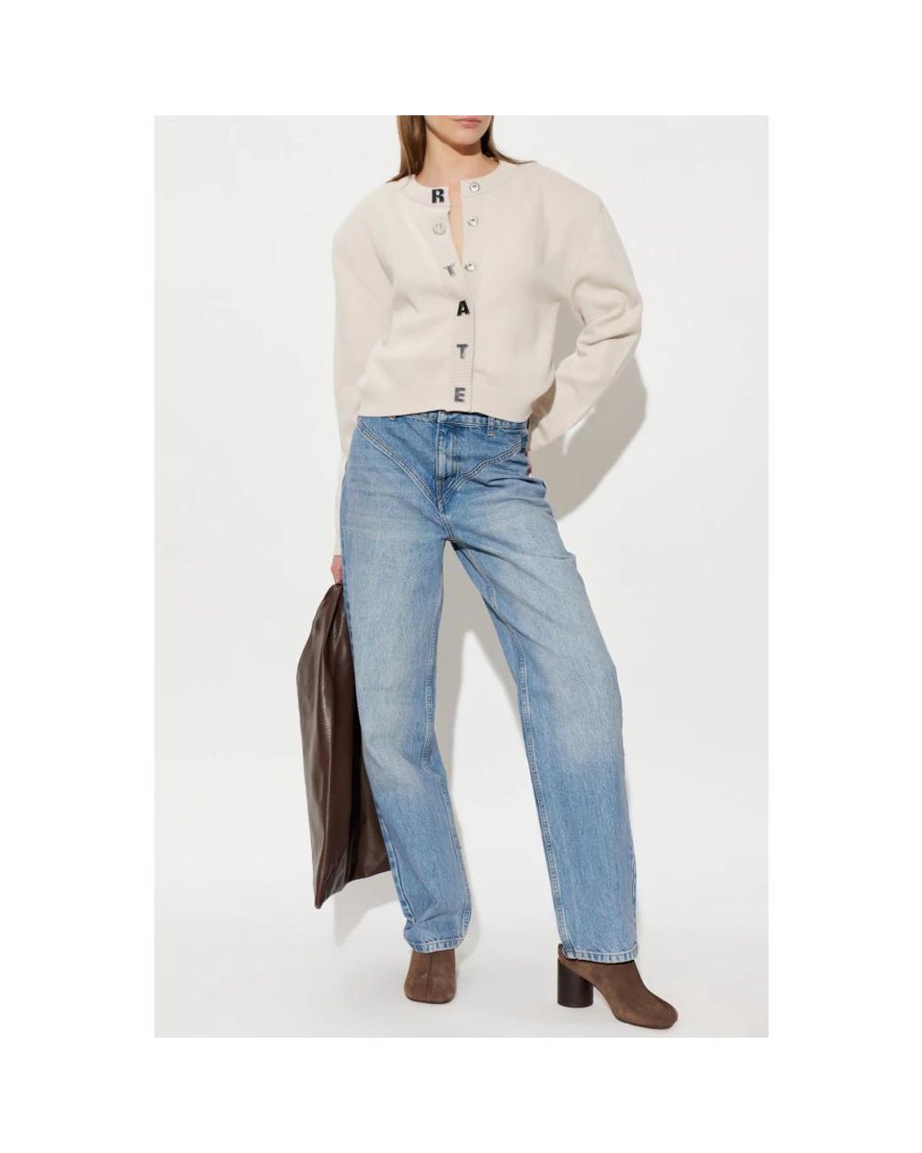 ROTATE BIRGER CHRISTENSEN Blue Straight Jeans
