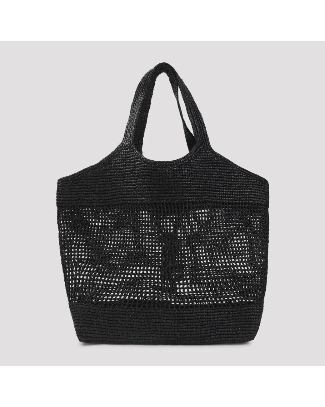 Tote Bags Saint Laurent de color Black