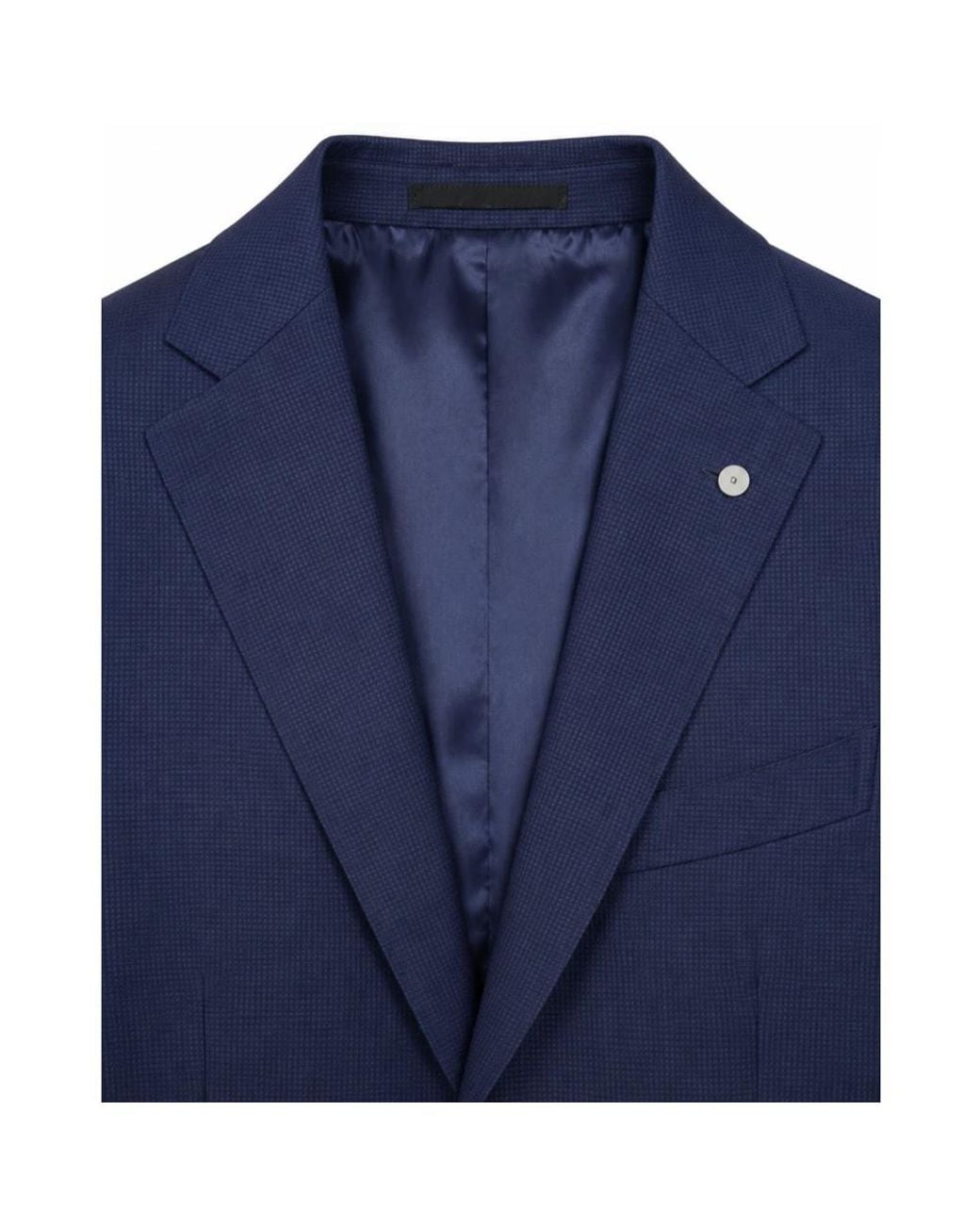 Luigi Bianchi Blue Single Breasted Suits for men