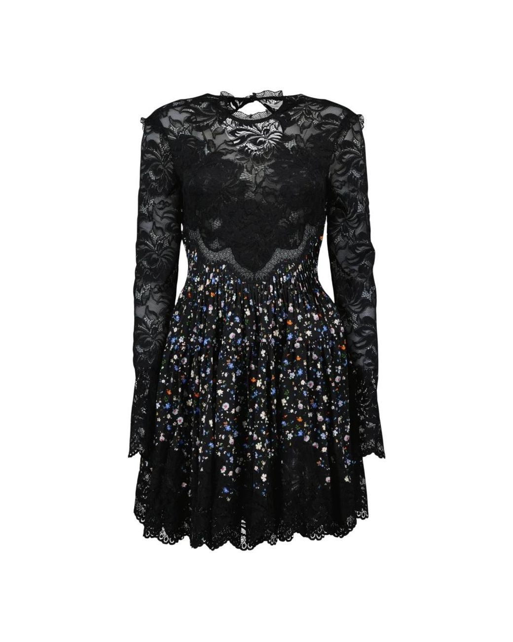 Rabanne Kleedjes ,Zwart ,Korte Kanten Jurk Met Bloemendetails in het Black