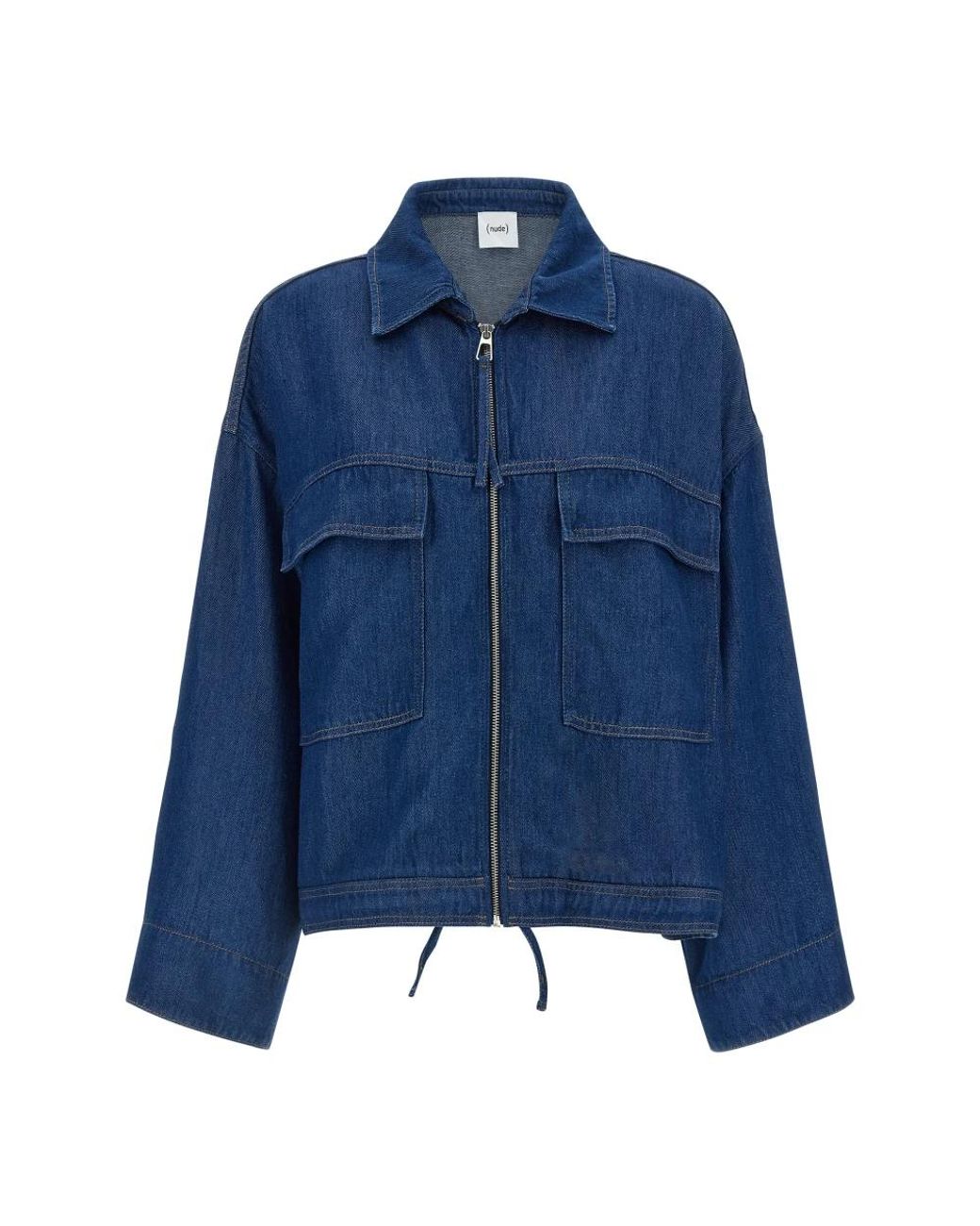 Nude Blake Wide Denim Jacket in het Blue