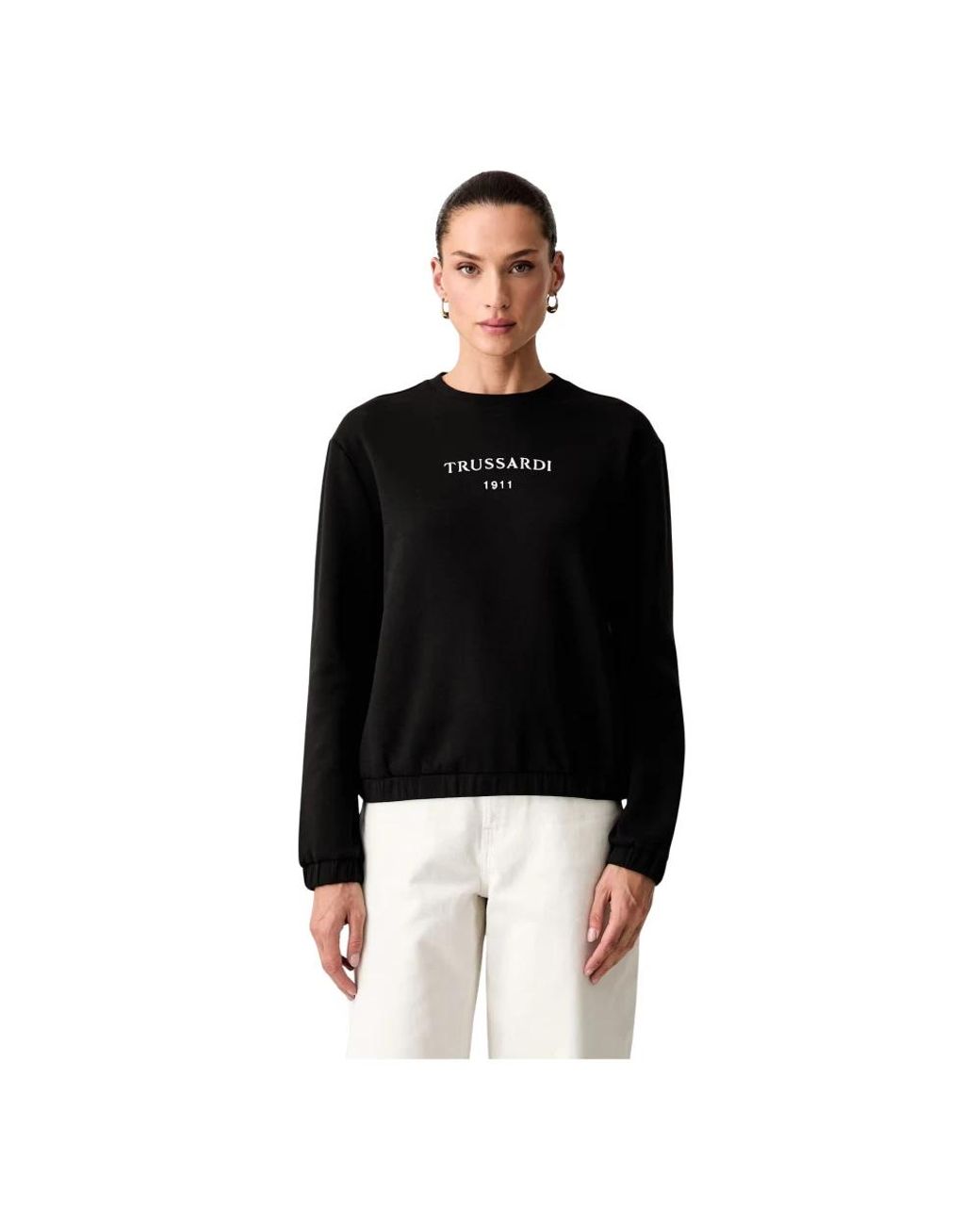 Trussardi Pullover Sweatshirt in het Black