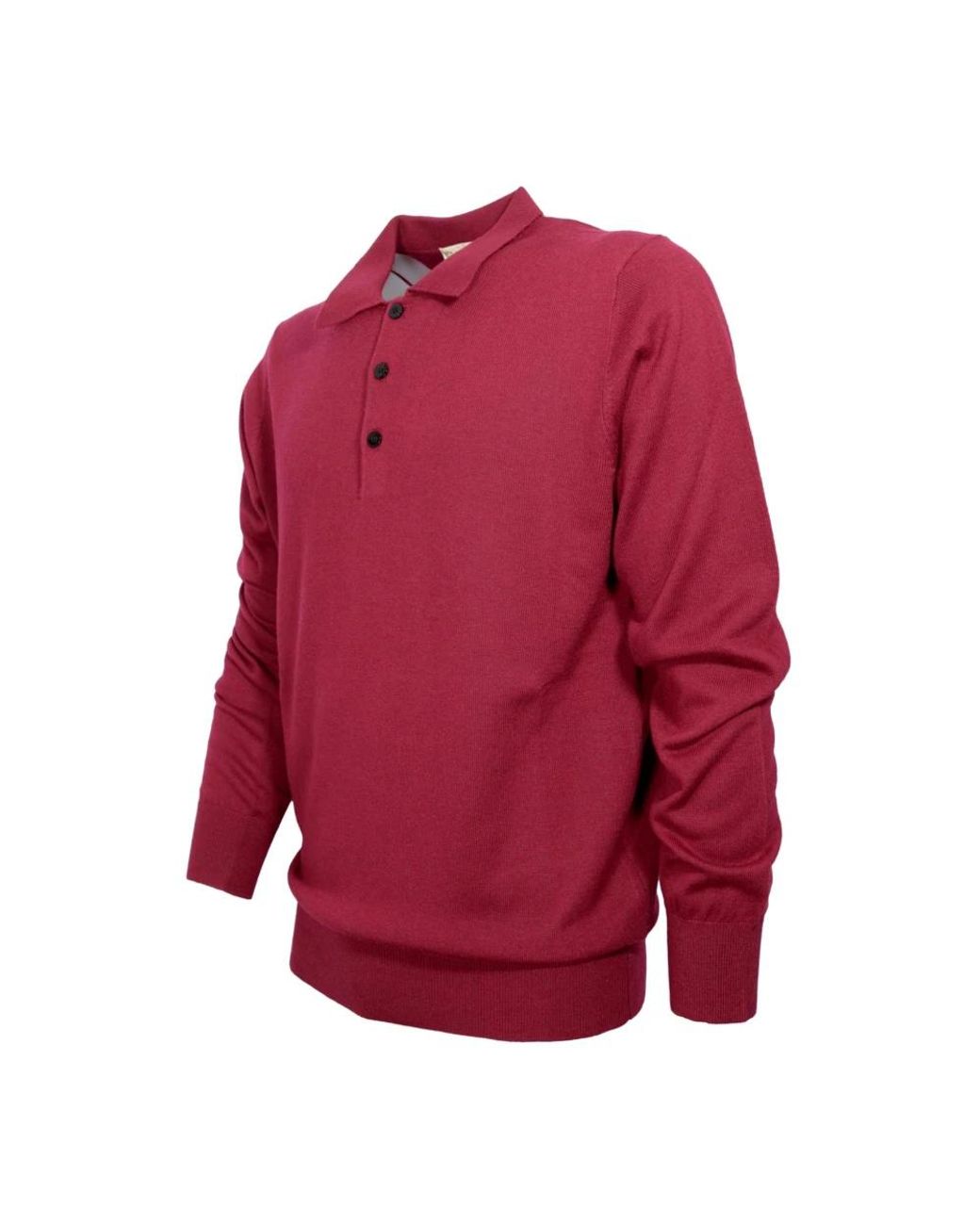 Cashmere Company Tops ,Rood ,Wol Polo Shirts in het Red voor heren