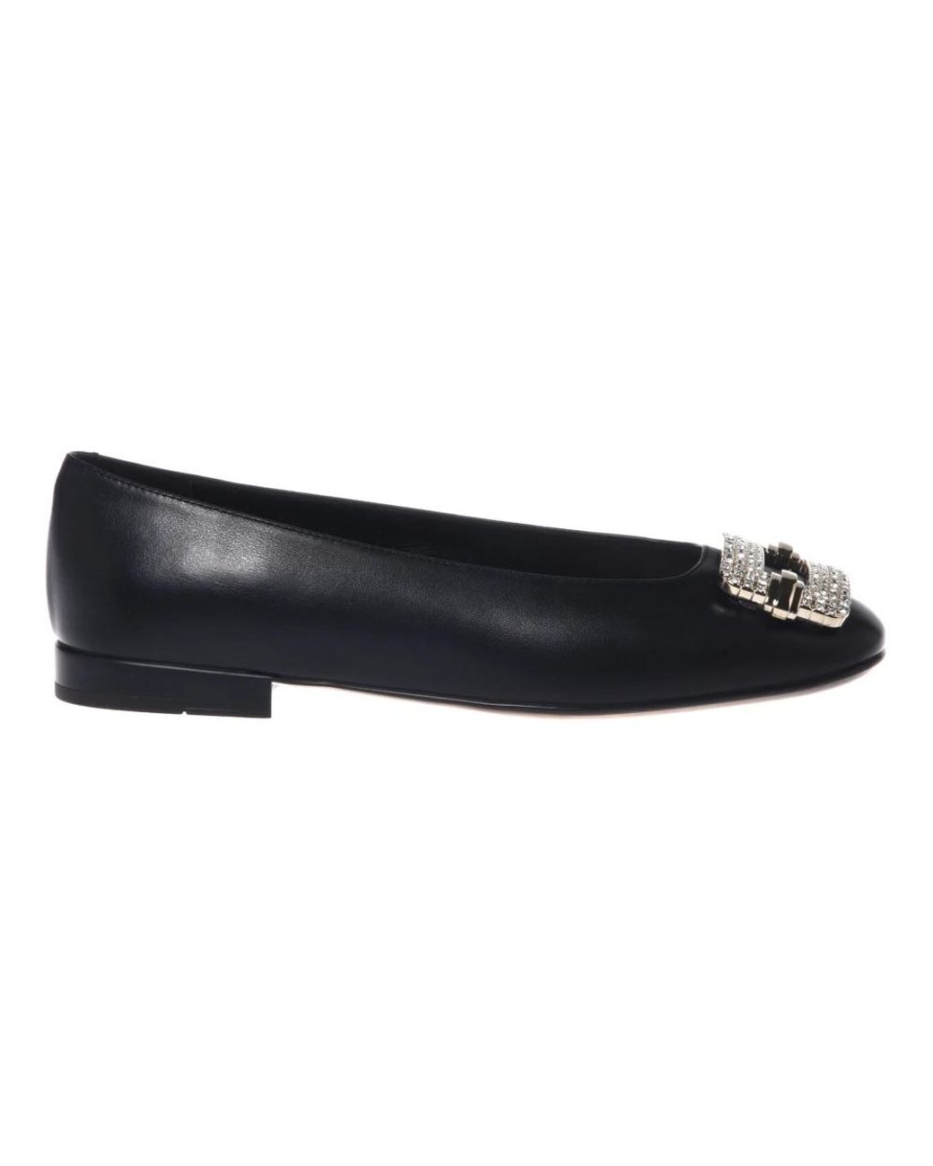 Baldinini Black Ballerina Shoes