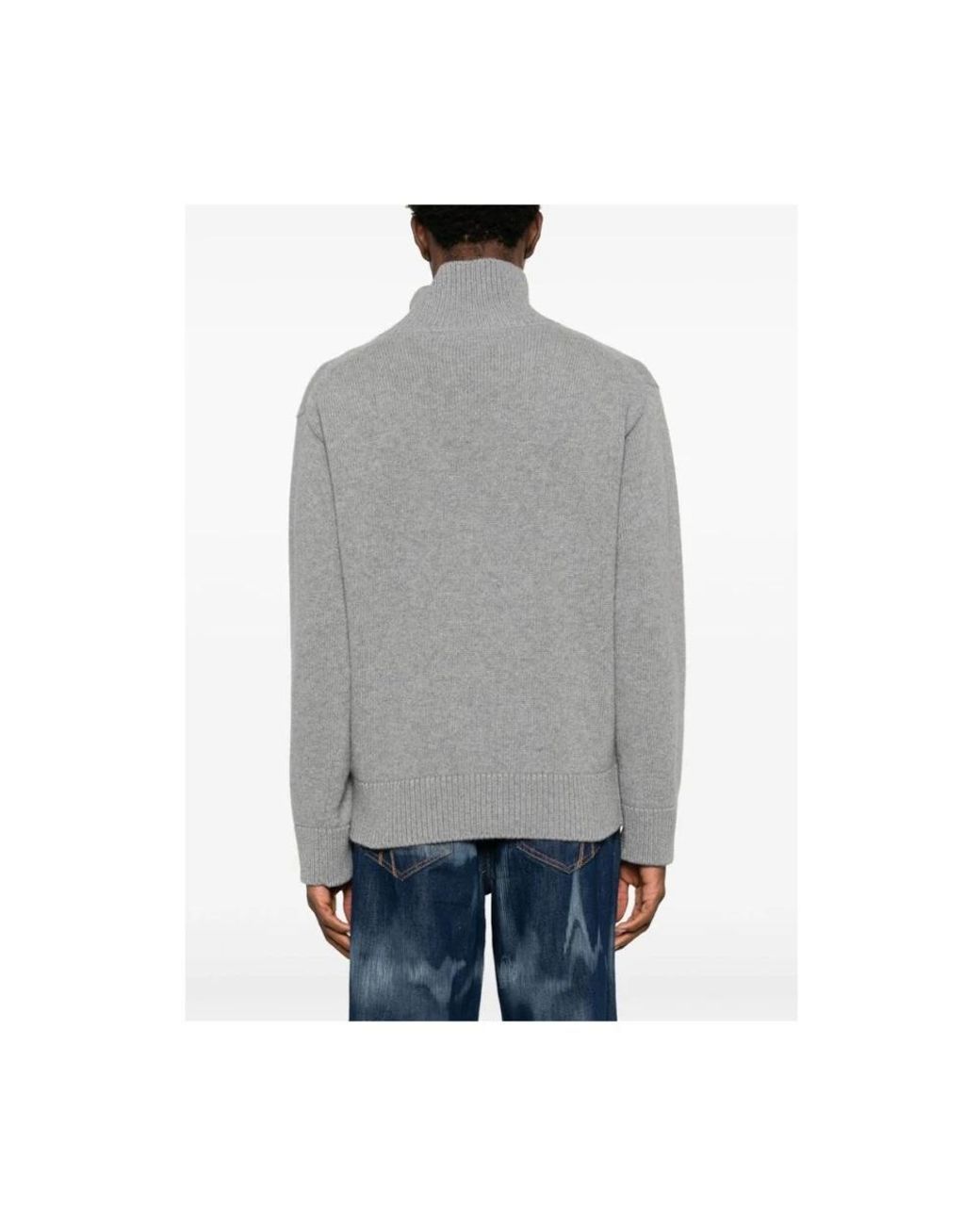 Laneus Gray Turtlenecks for men