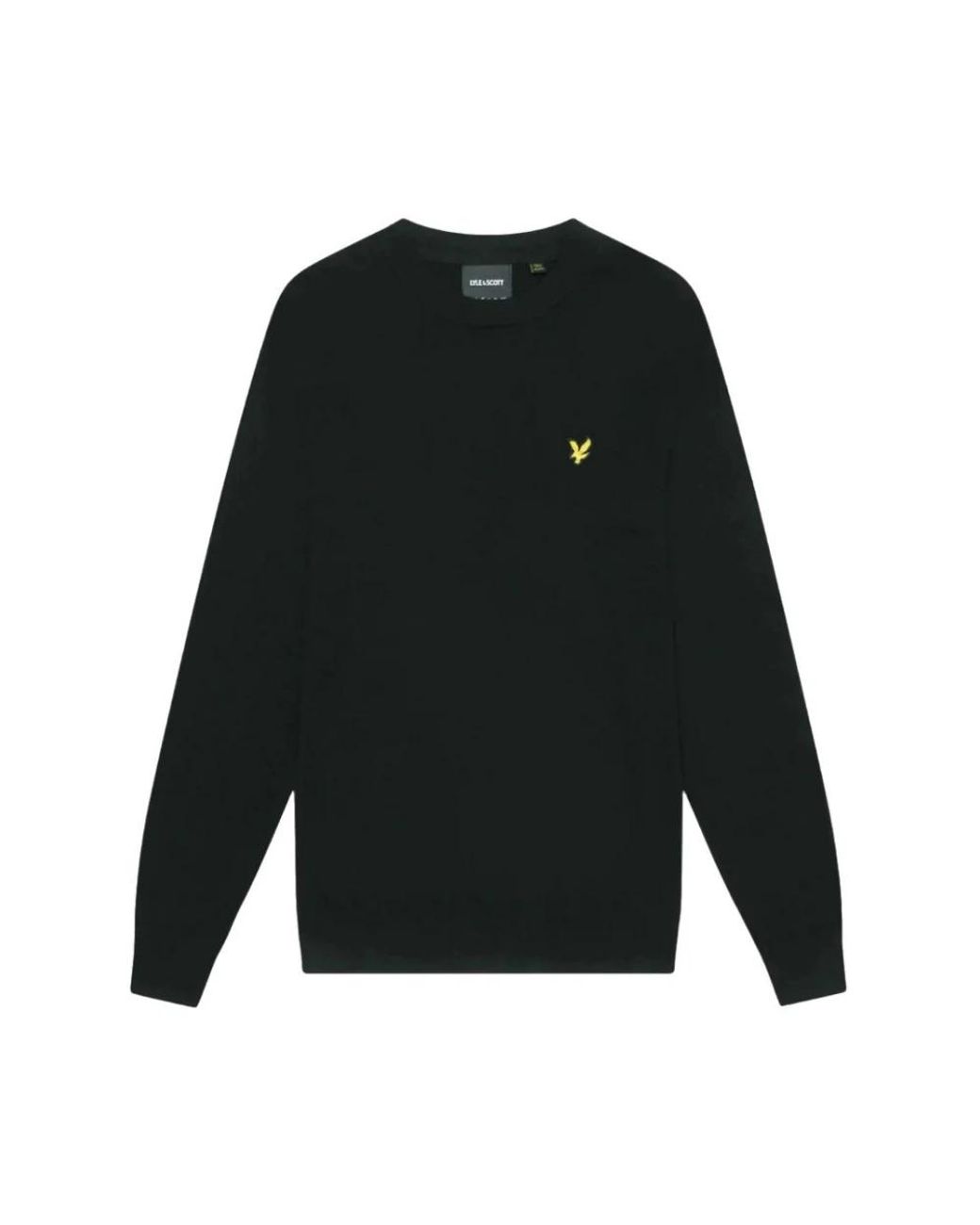 Lyle & Scott Black Round-Neck Knitwear for men