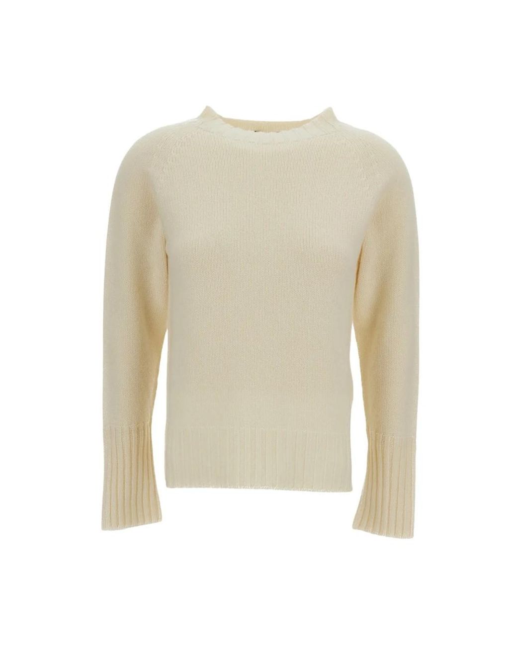 Drumohr White Round-Neck Knitwear